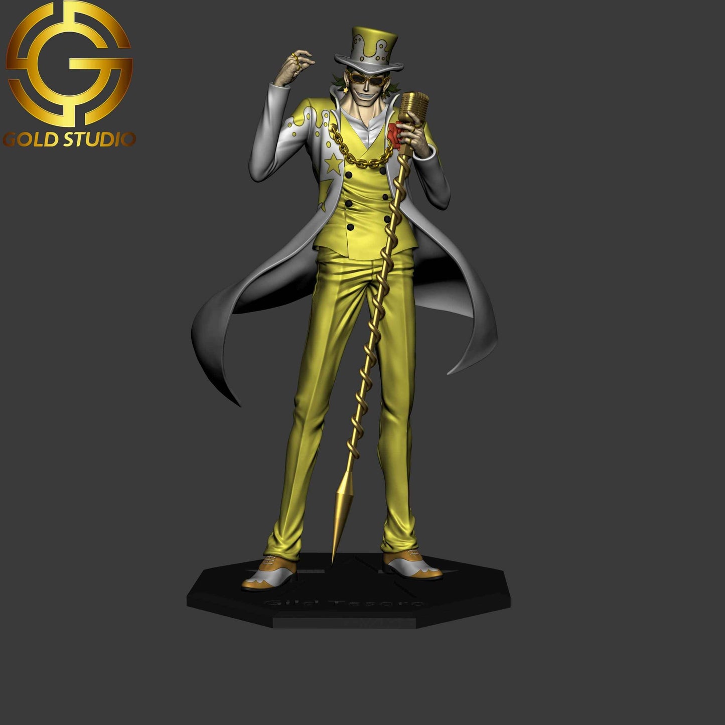 One Piece Gold Studio Gild Tesoro Golden Emperor Resin Statue