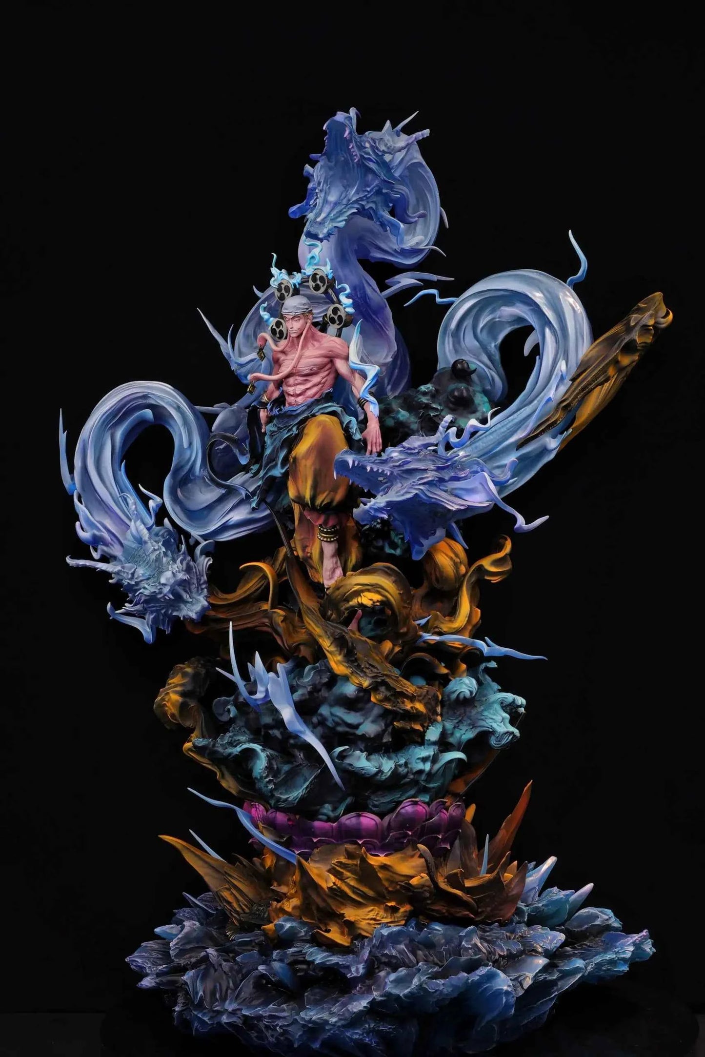 One Piece Iron Curtain Studio Thunder God Enel Resin Statue