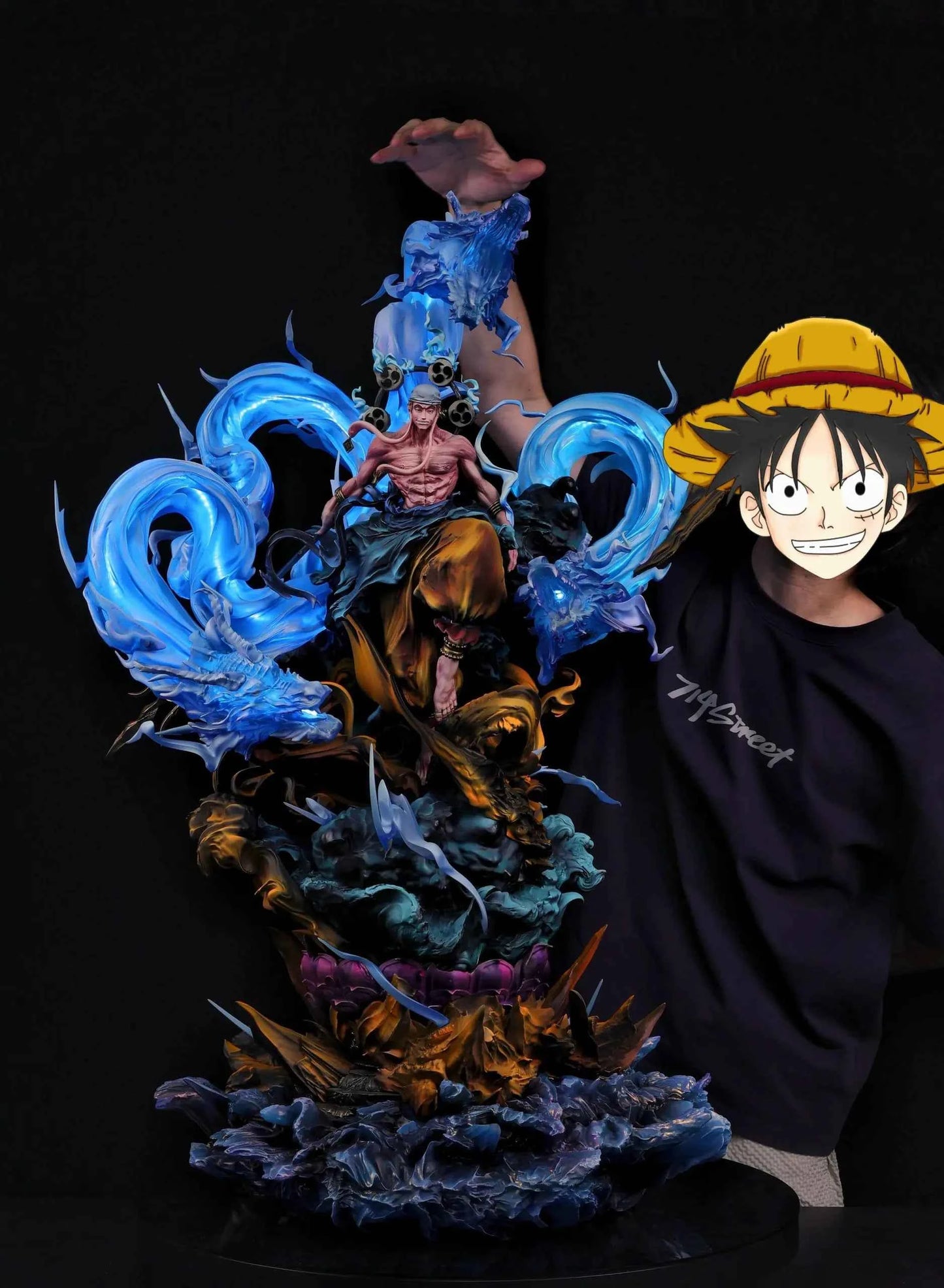 One Piece Iron Curtain Studio Thunder God Enel Resin Statue