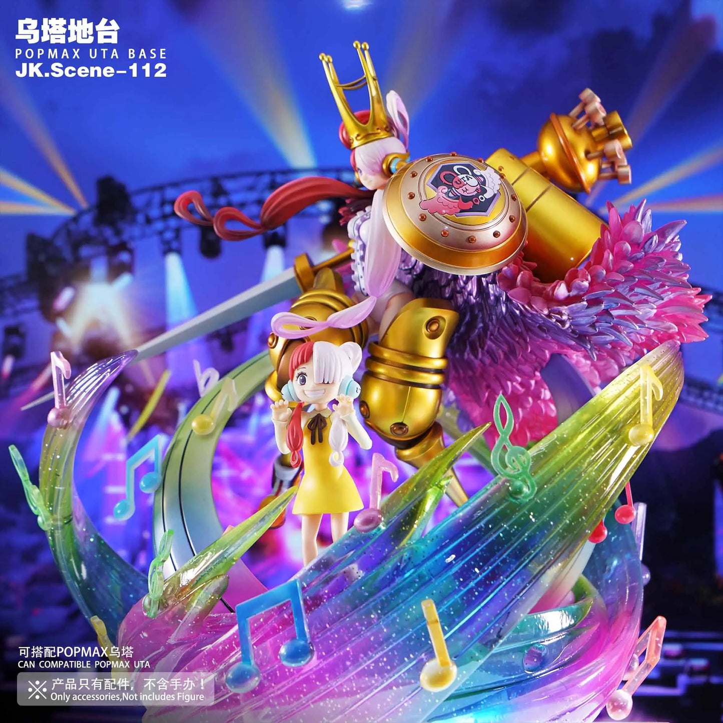 One Piece JacksDo Studio POPMAX Uta Base Special Effect Accessories Resin Statue