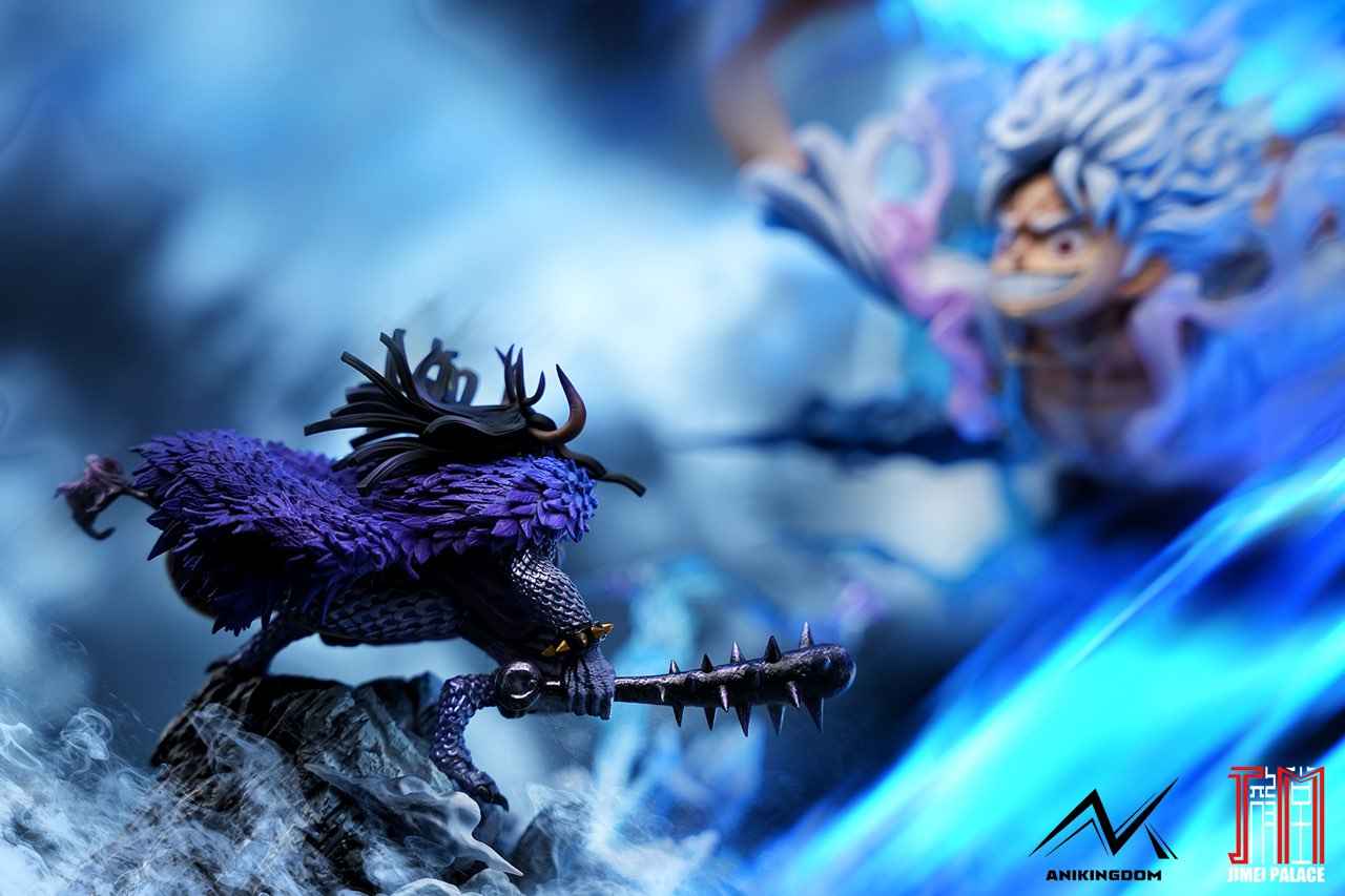 One Piece Jimei Palace & Anikingdom Studio Nika Luffy Licensed Resin Statue (PayPal Fees & Shipping Costs Included)
