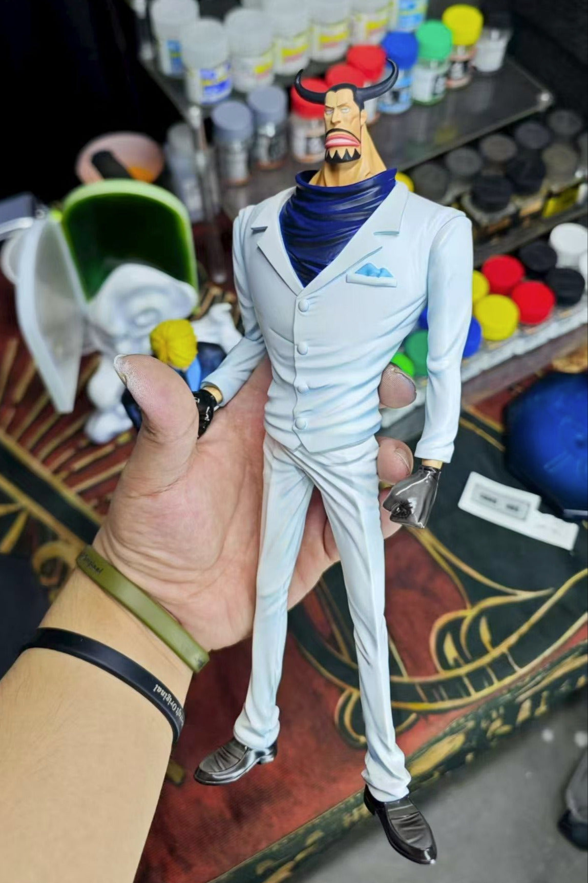 One Piece Long Hu Studio CP0 CP9 Blueno Resin Statue