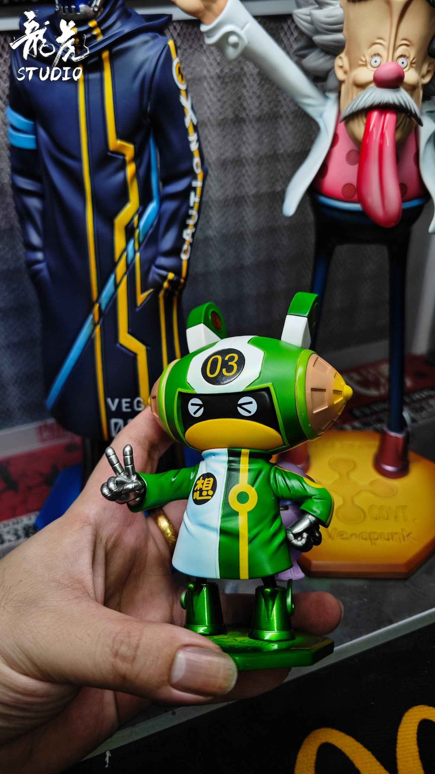 One Piece Long Hu Studio Edison Punk 03 Egghead Arc Resin Statue