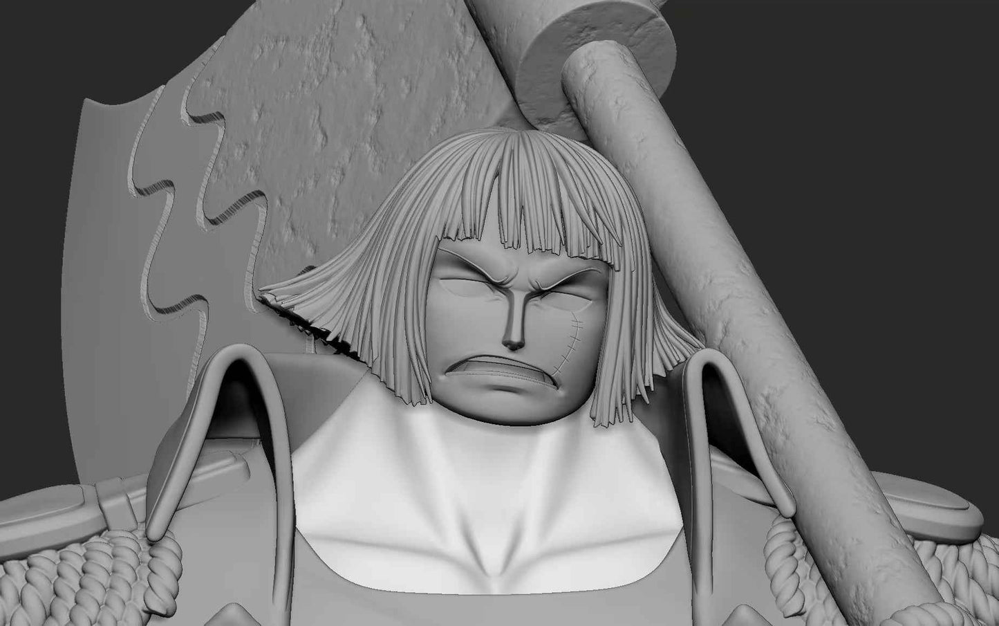 One Piece Long Hu Studio Sentomaru Resin Statue