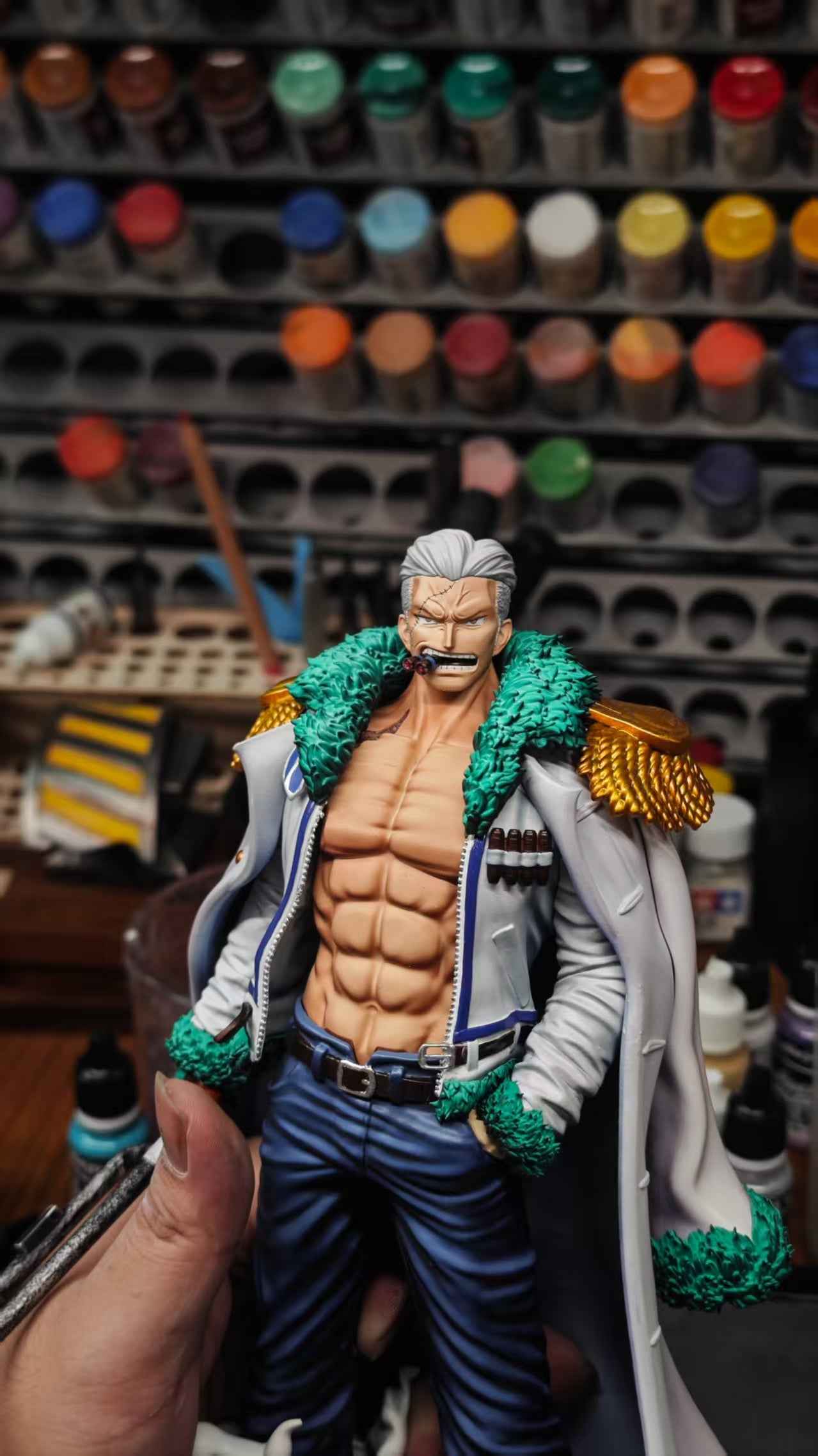 One Piece Long Hu Studio Smoker Navy Vol. 3 Resin Statue