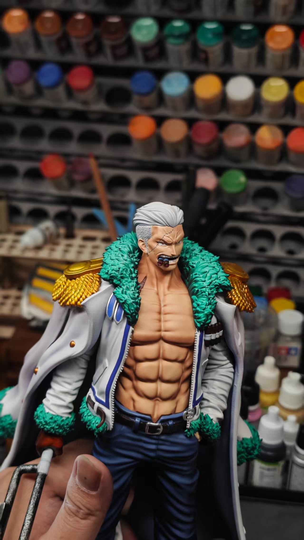 One Piece Long Hu Studio Smoker Navy Vol. 3 Resin Statue