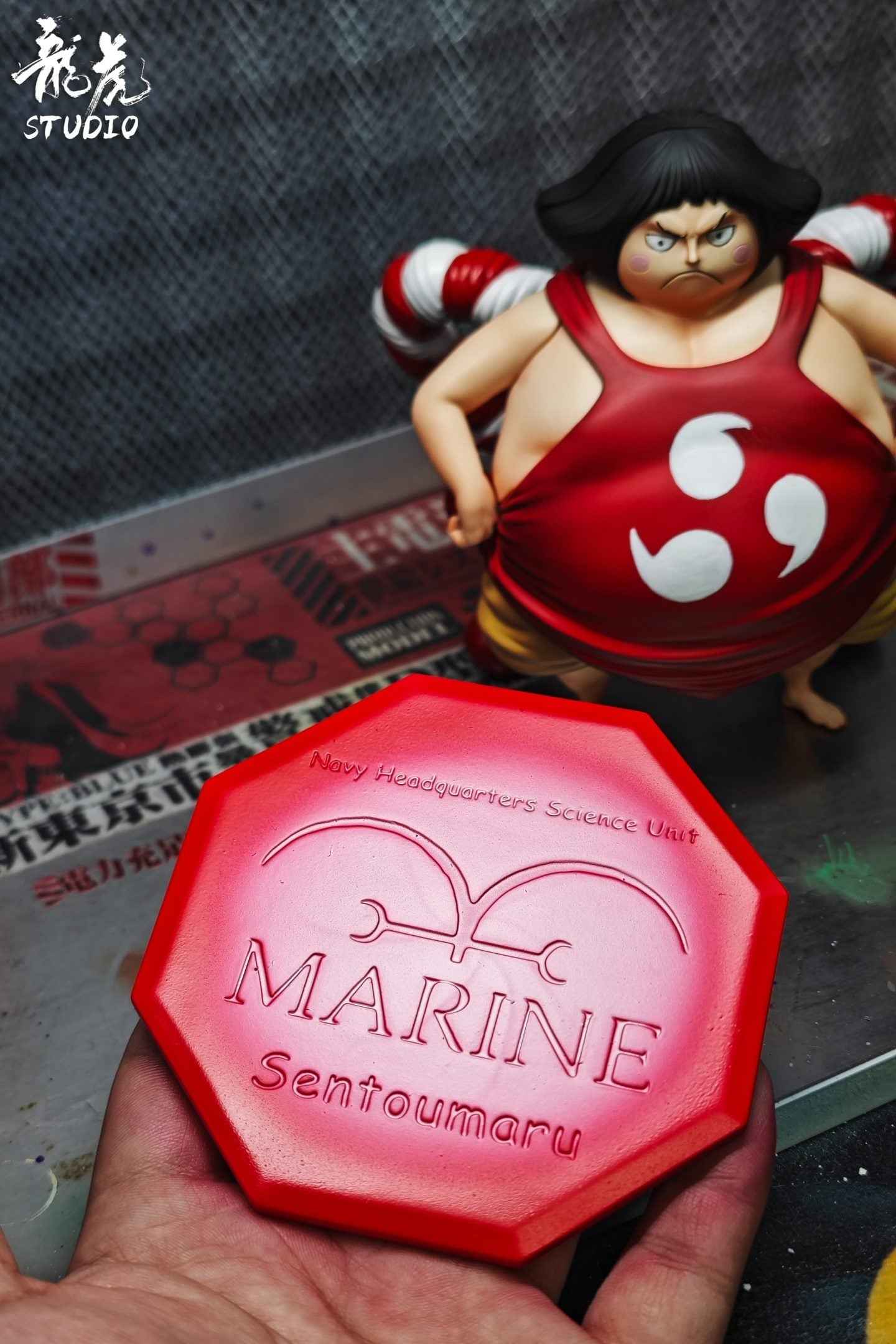 One Piece Long Hu Studio Young Sentomaru Resin Statue