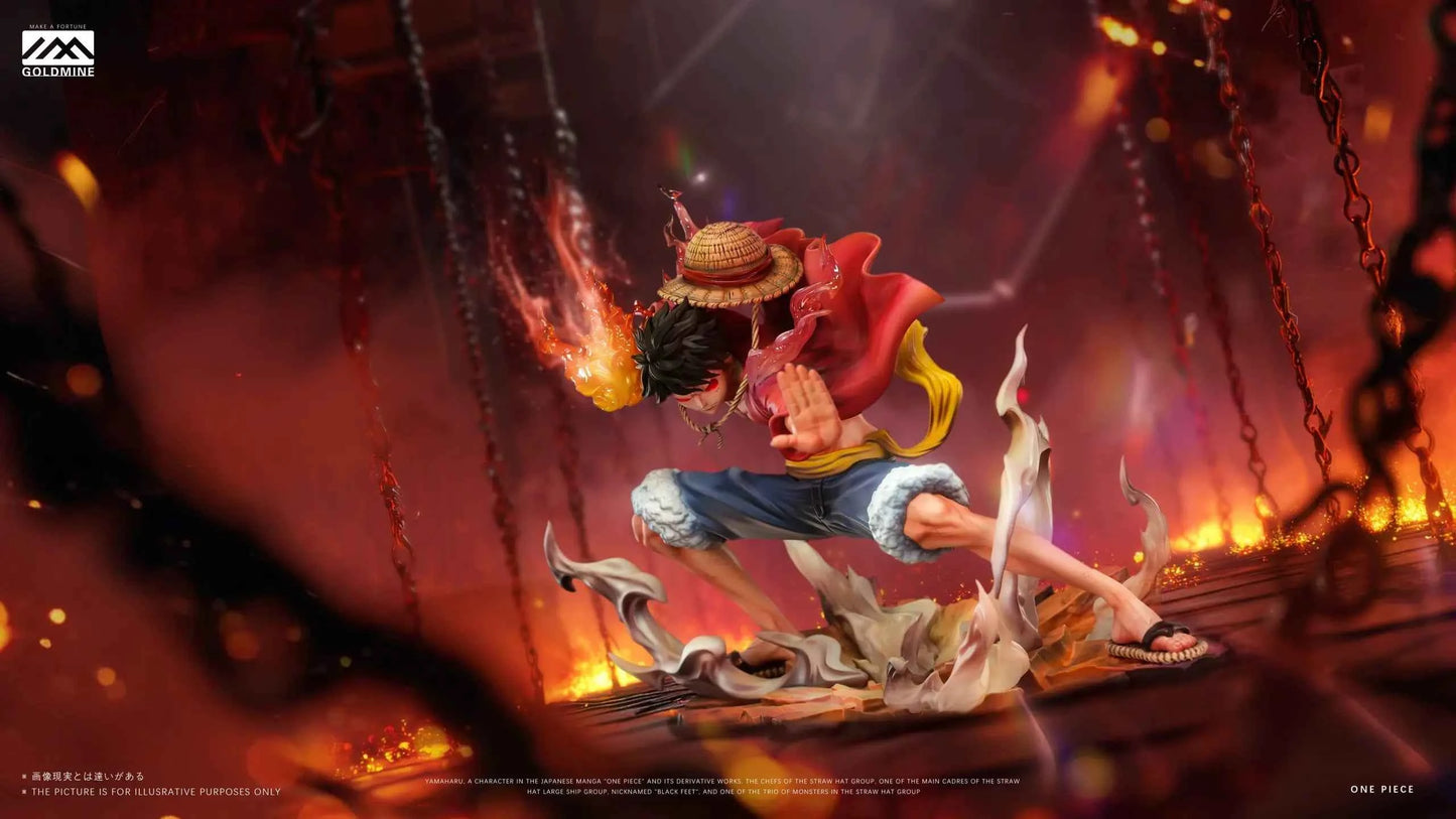 One Piece Man GOLDMINE Studio Monkey D. Luffy Gear 2nd Resin Statue