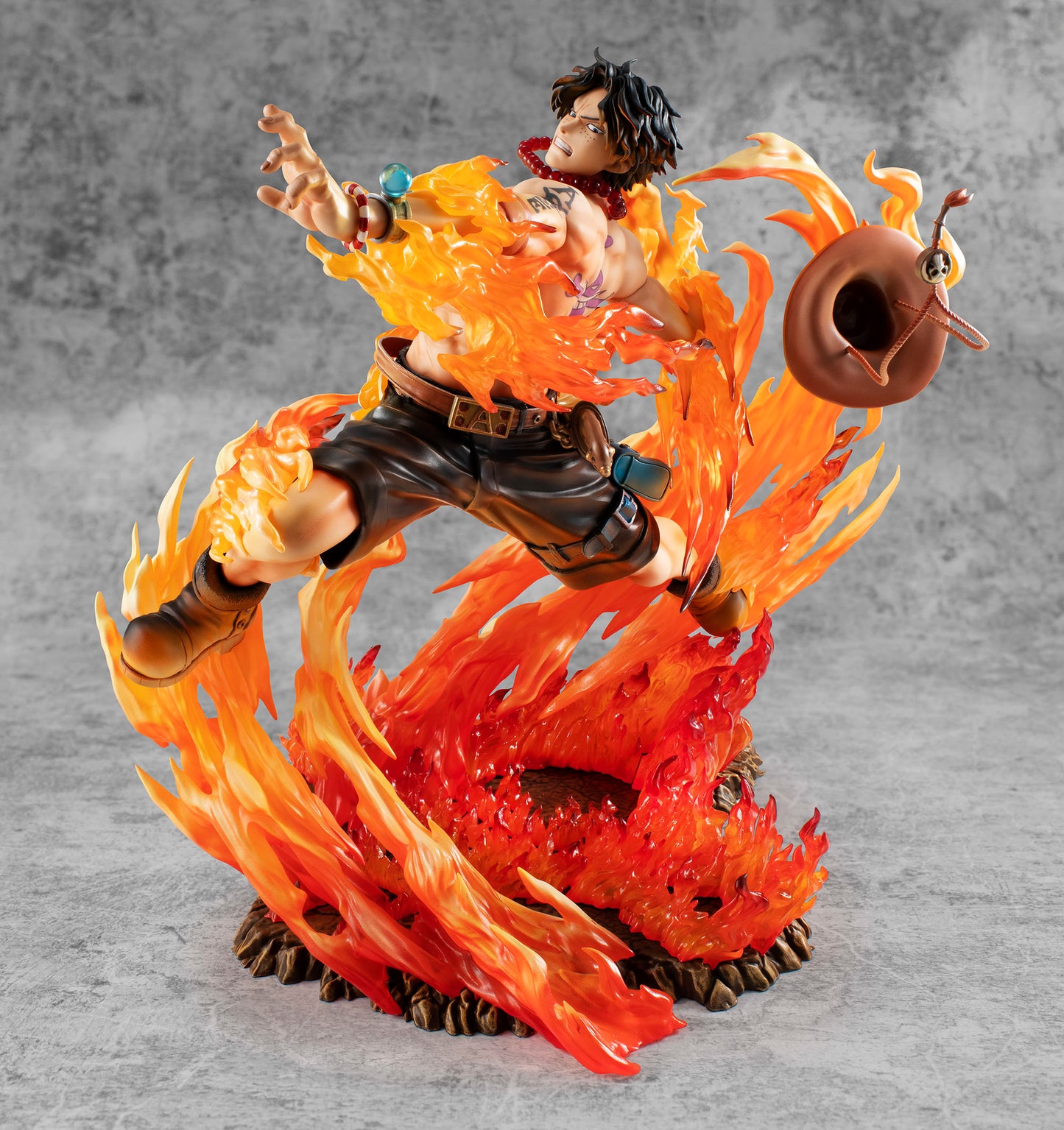One Piece Megahouse Portgas D. Ace Portrait Of Pirates Maximum 15th Limited Ver. Licensed PVC Figure