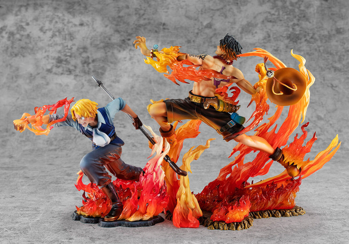 One Piece Megahouse Portgas D. Ace Portrait Of Pirates Maximum 15th Limited Ver. Licensed PVC Figure