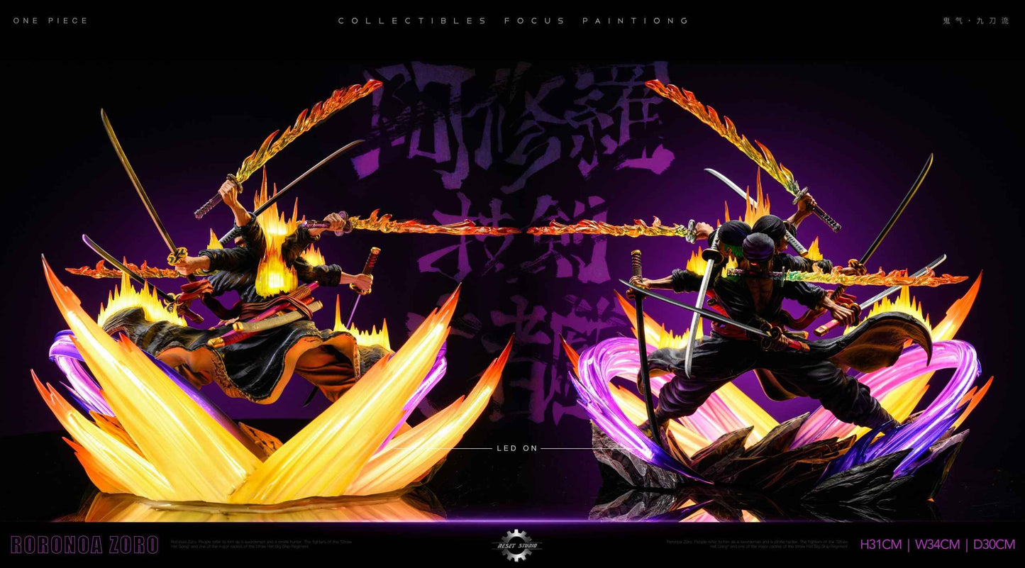 One Piece Reset Studio Roronoa Zoro Ashura Resin Statue