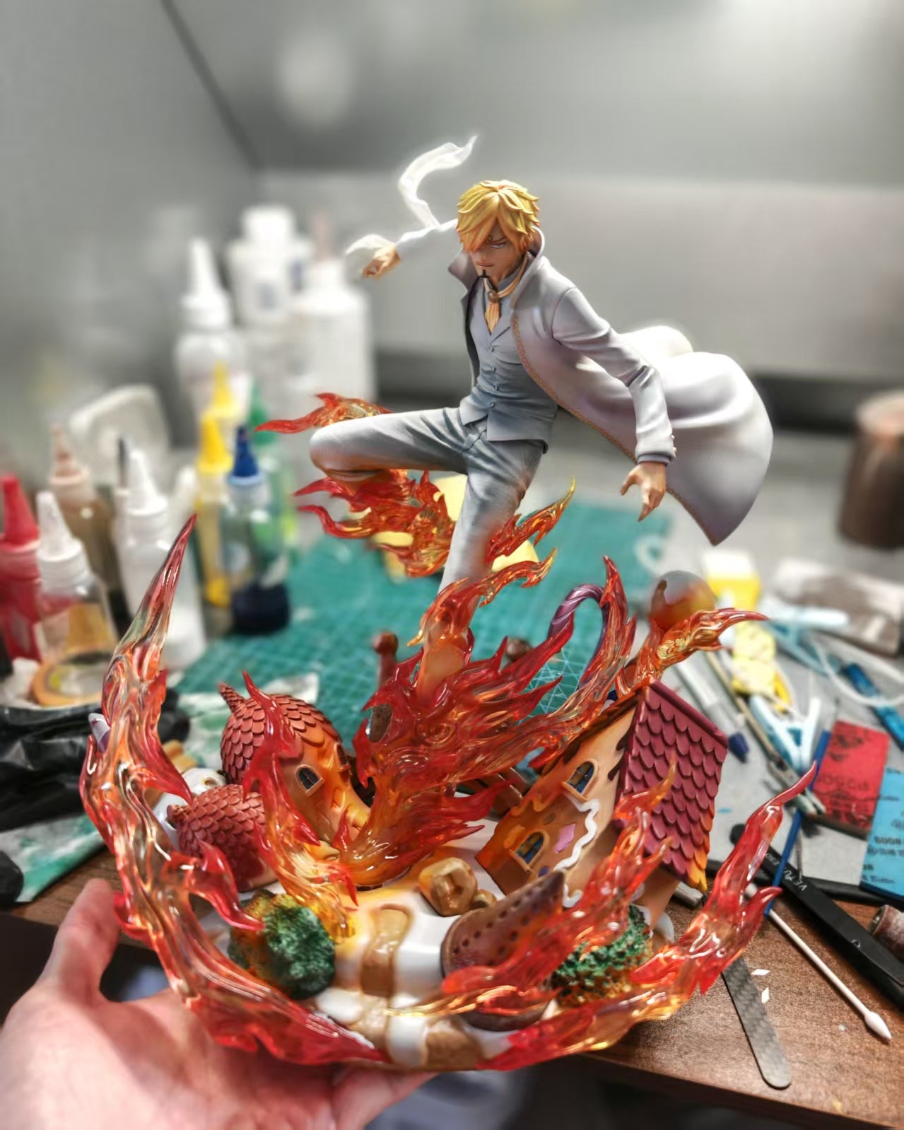 One Piece SQ Studio Vinsmoke Sanji Resin Statue