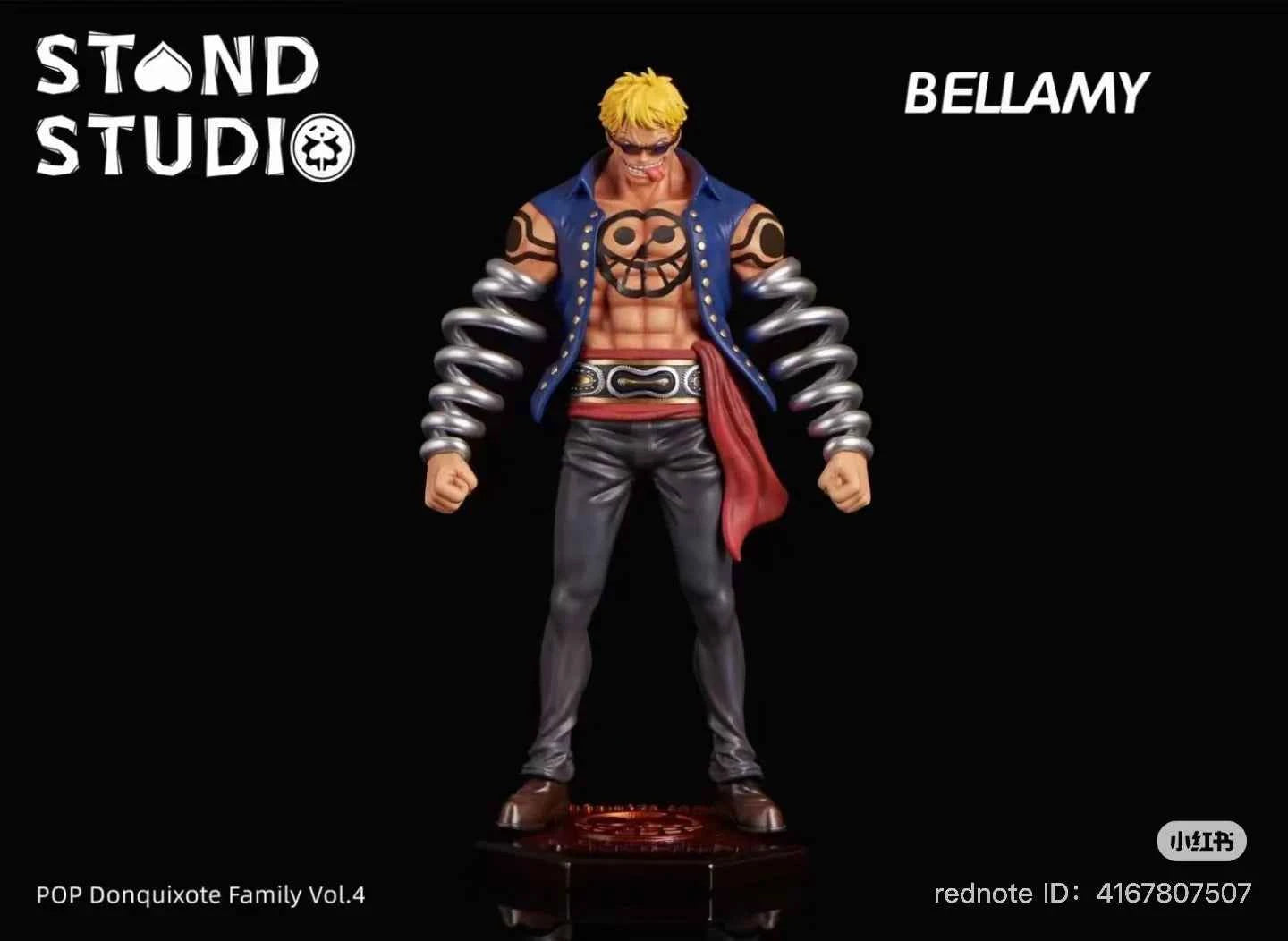 One Piece ~ Stand Studio ~ Bellamy ~ Resin Statue - Santoryu Resins Collectors