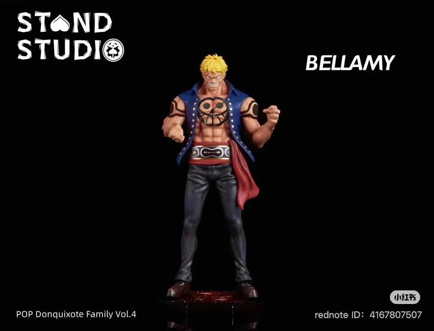 One Piece ~ Stand Studio ~ Bellamy ~ Resin Statue - Santoryu Resins Collectors