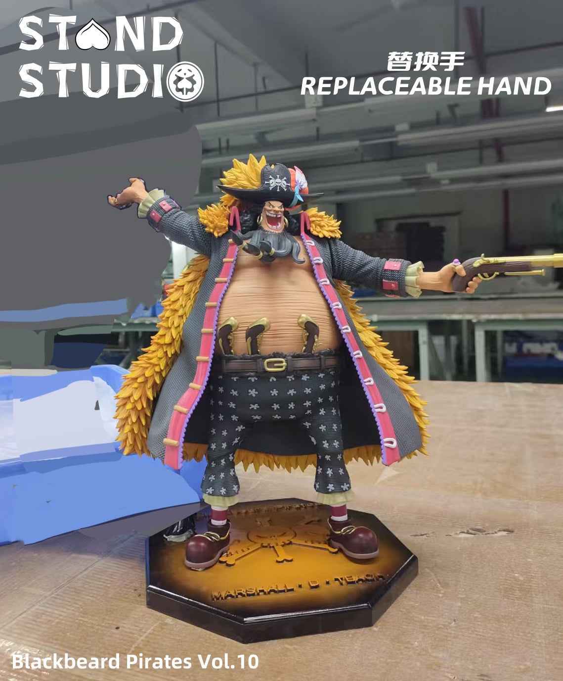 One Piece Stand Studio Blackbeard Marshall D. Teach Resin Statue