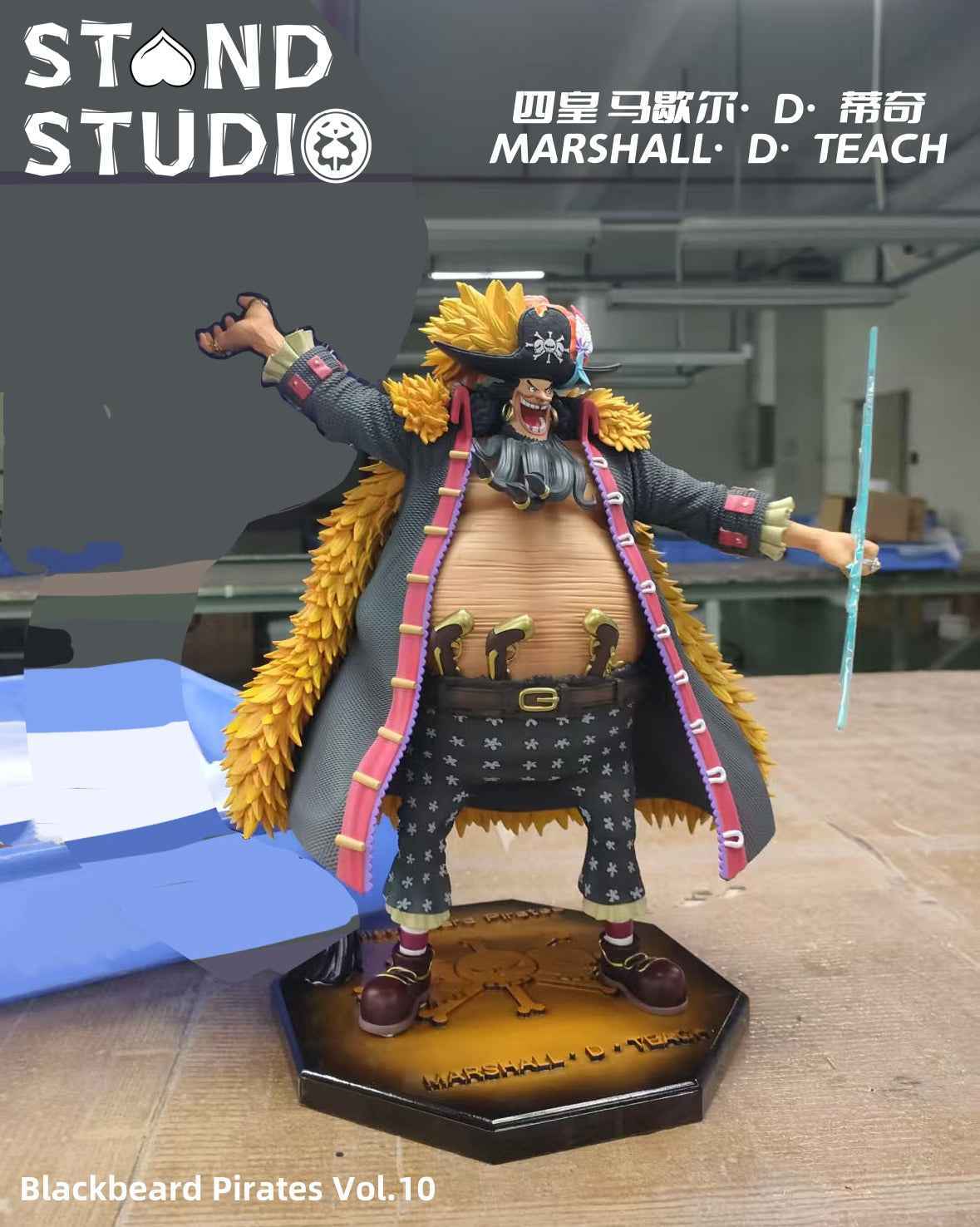 One Piece Stand Studio Blackbeard Marshall D. Teach Resin Statue
