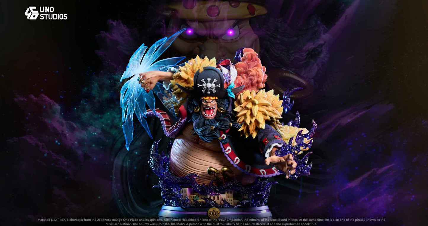 One Piece UNO Studio Marshall D. Teach Blackbeard bust Resin Statue