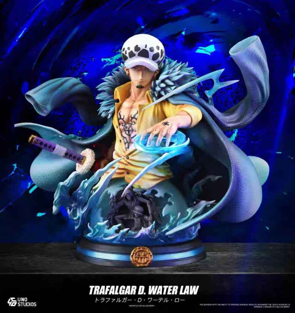 One Piece UNO Studio Trafalgar D. Water Law 1/4 Bust Resin Statue