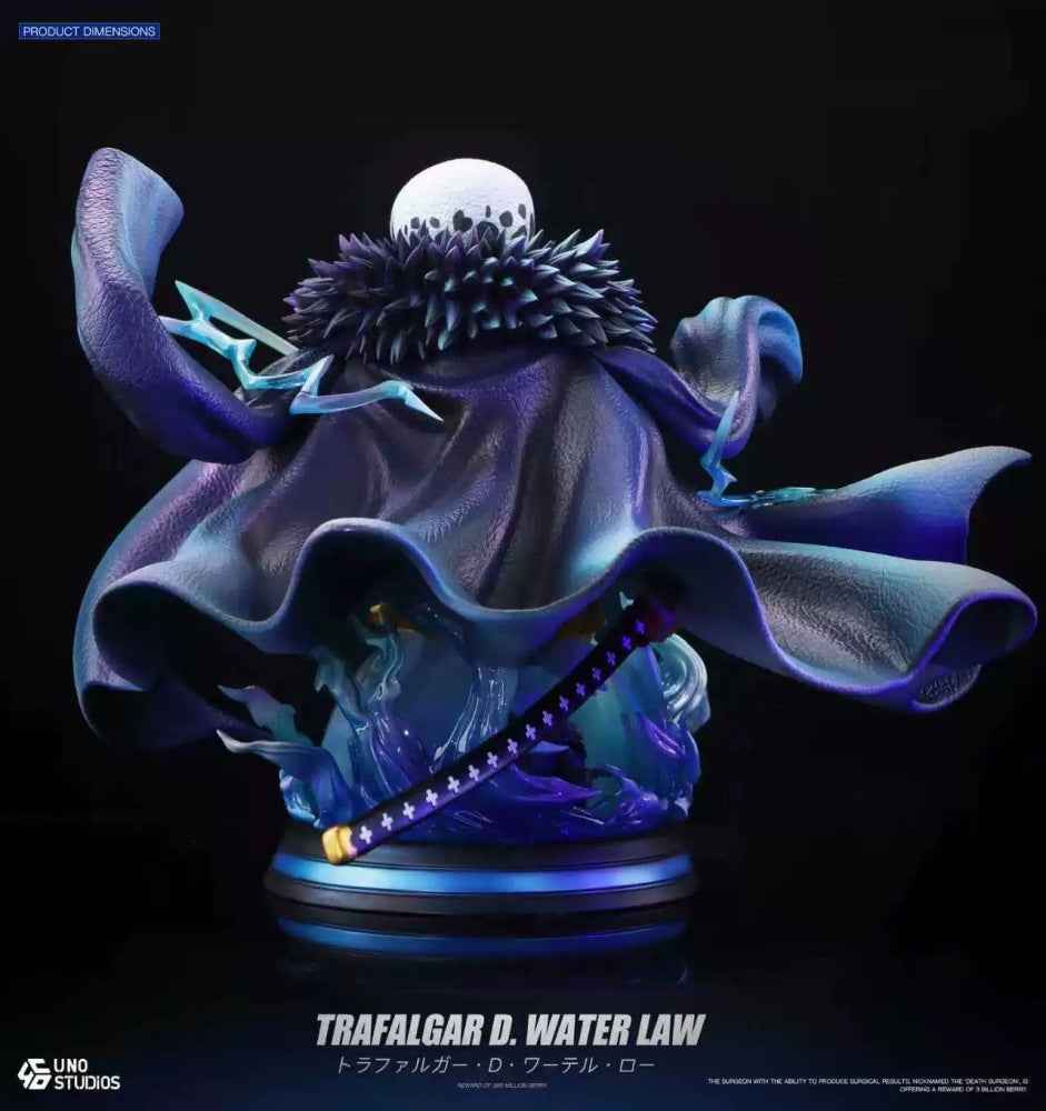 One Piece UNO Studio Trafalgar D. Water Law 1/4 Bust Resin Statue