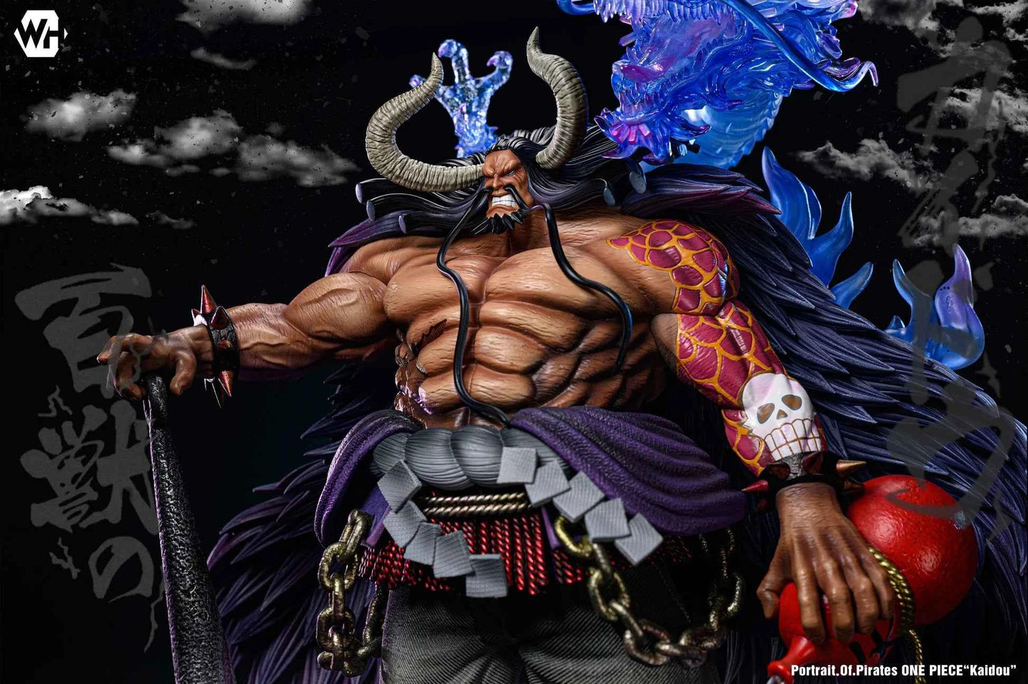 One Piece WH Studio Kaidou of the Beasts "Kaido" 1.0 Resin Statue - Santoryu Resins Collectors