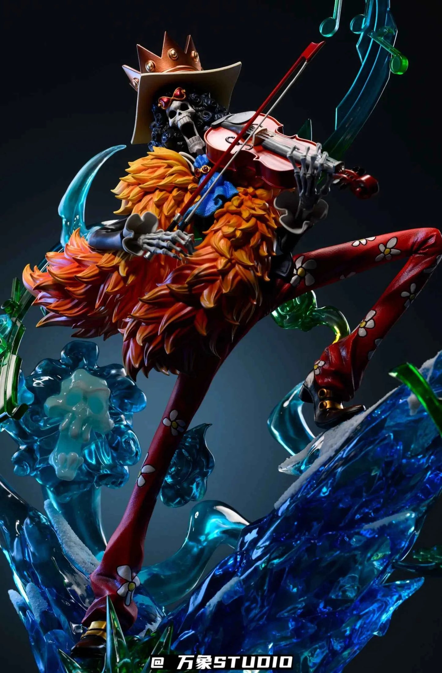 One Piece Wan Xiang Studio Brook Two Years Later Resin Statue