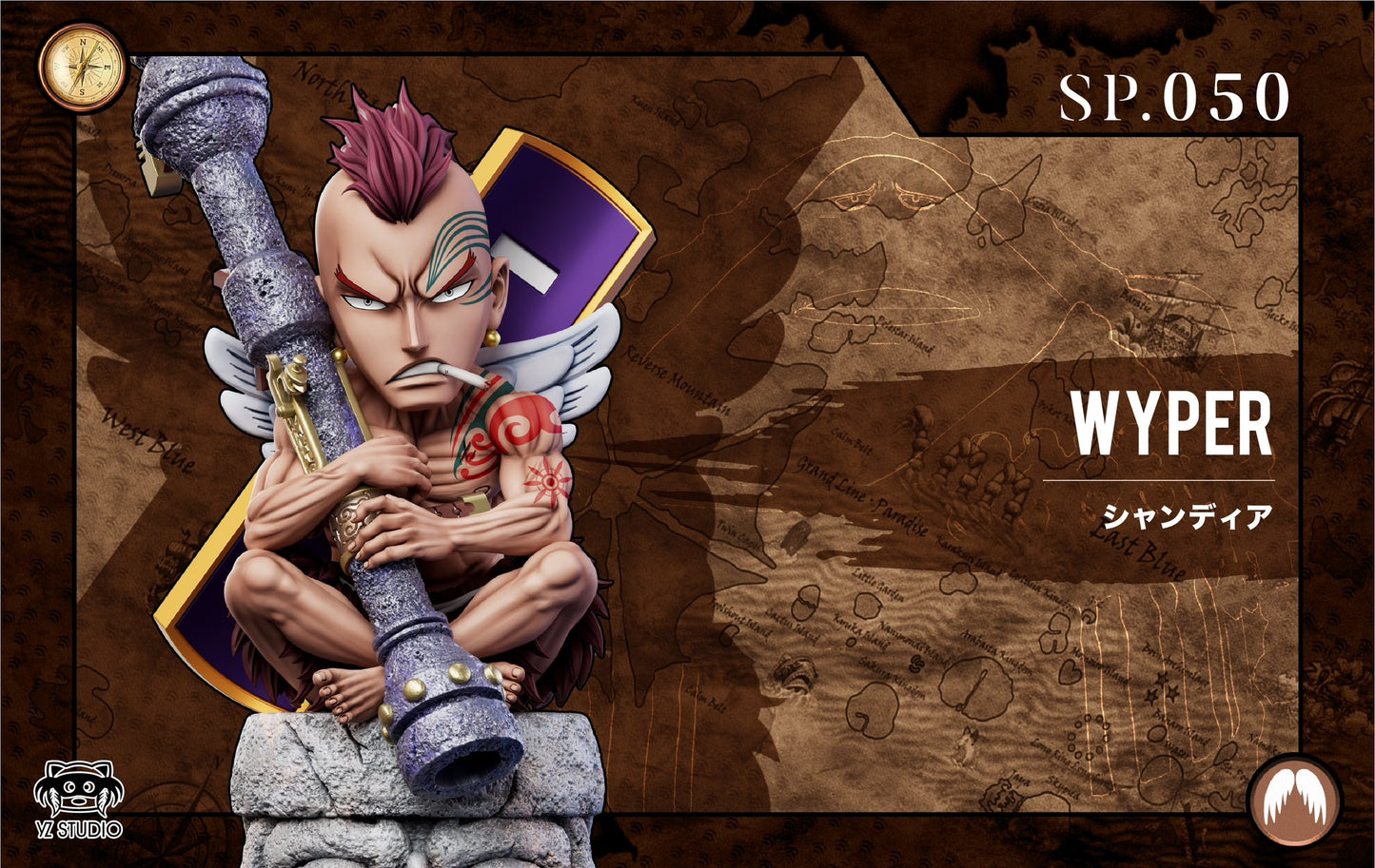 One Piece YZ Studio Skypiea SP.050 Wyper WCF Resin Statue