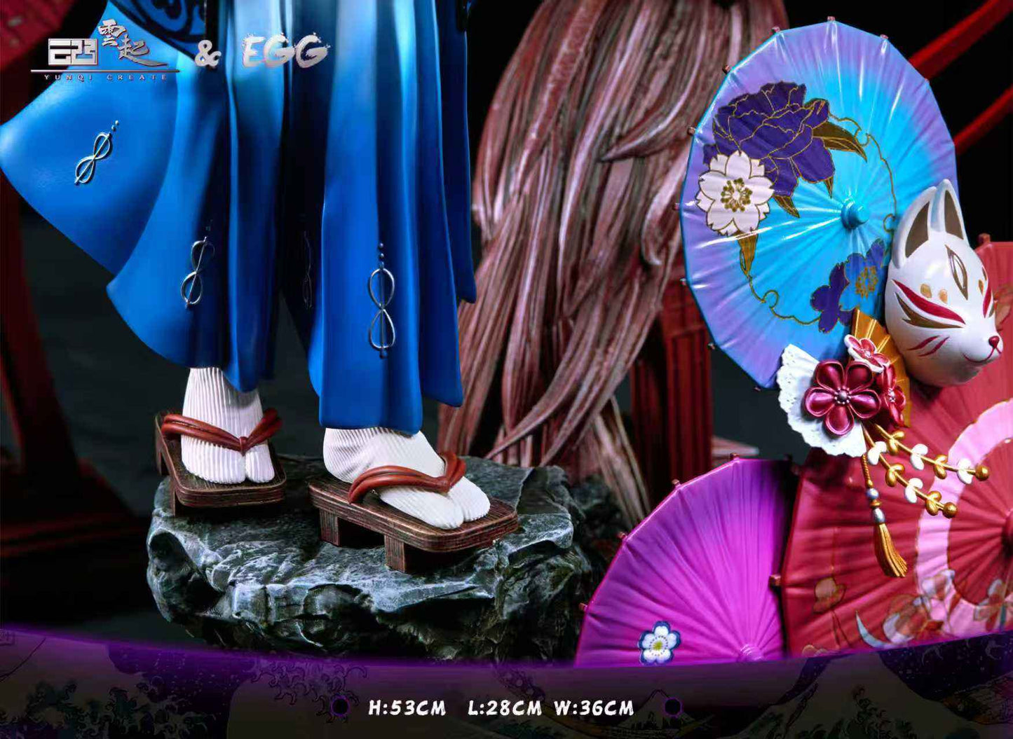 One Piece Yun Qi & EGG Studio Monkey D. Luffy & Boa Hancock Resin Statue