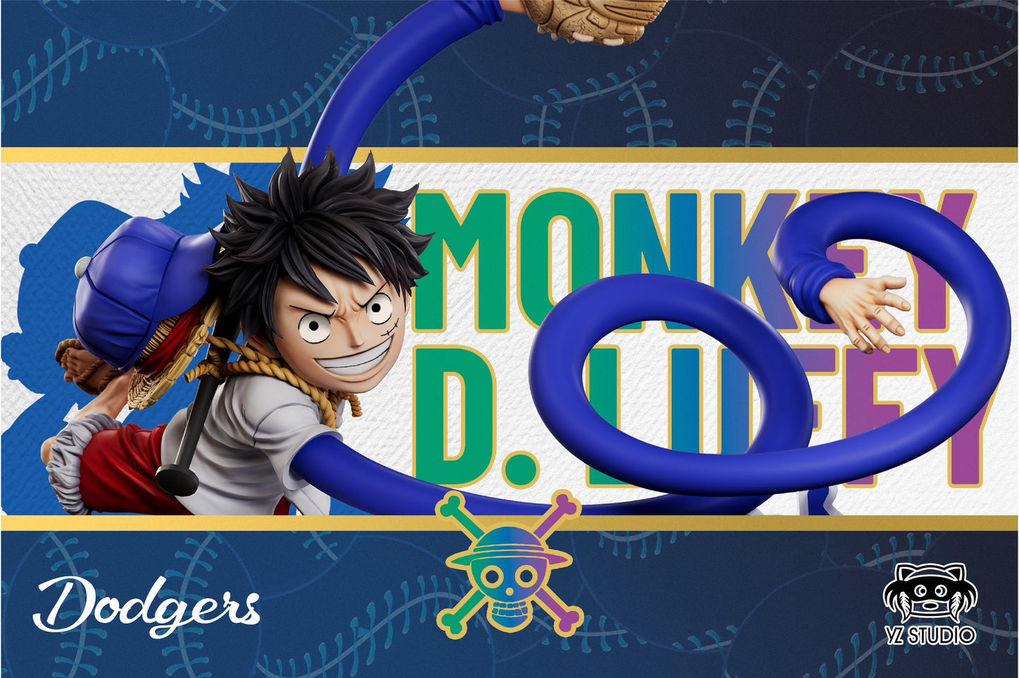 One Piece Yz Studio Dodgers Monkey D. Luffy WCF Scale Resin Statue