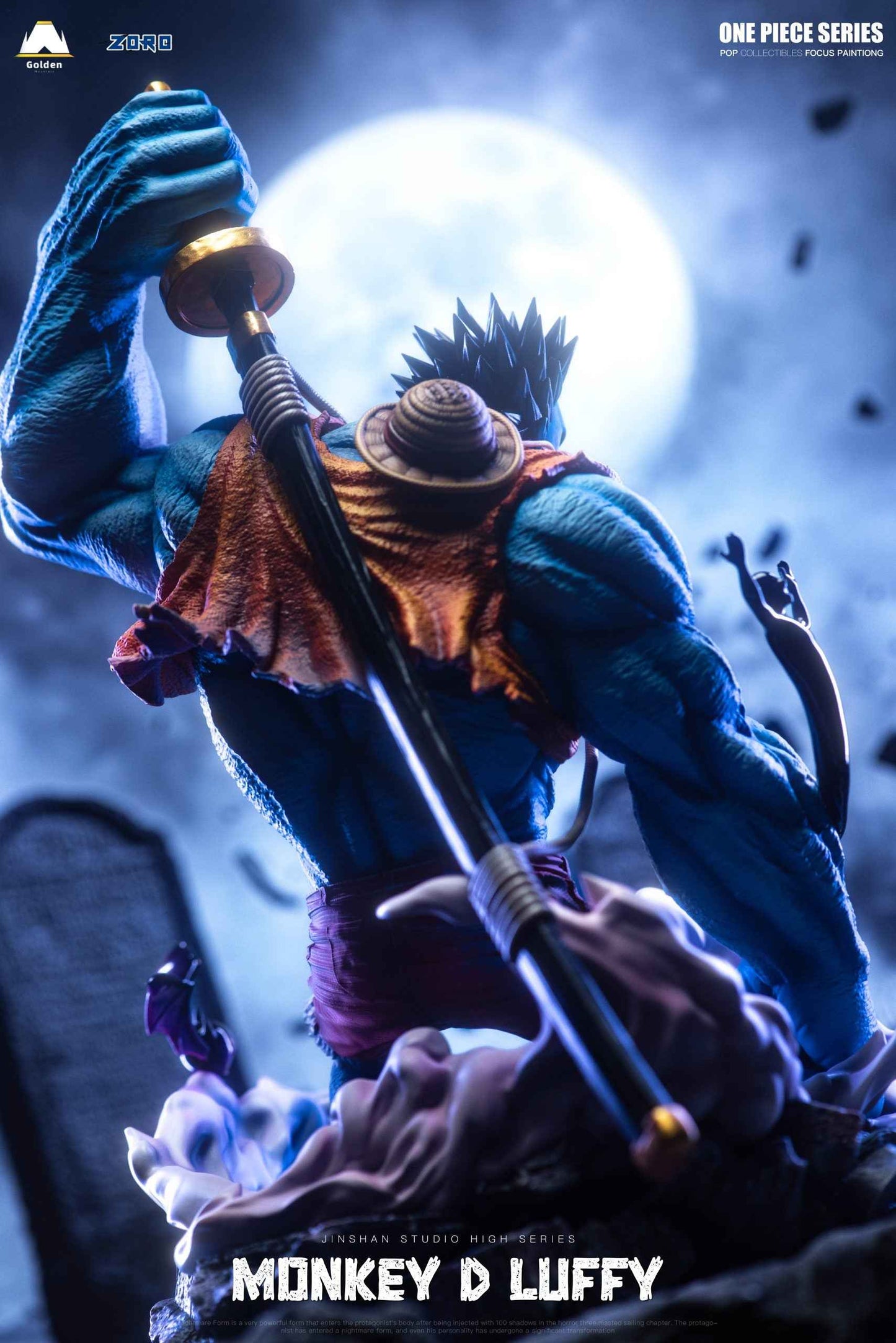 One Piece ~ Jinshan Studio ~ Nightmare Luffy ~ Resin Statue - Santoryu Resins Collectors