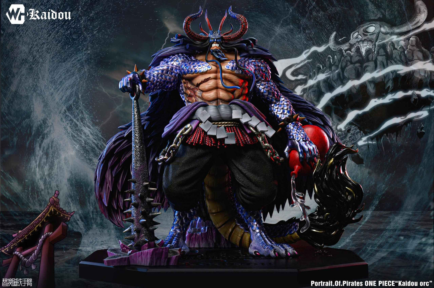 One Piece WH Studio Kaidou of the Beasts "Kaido" 2.0 Resin Statue - Santoryu Resins Collectors