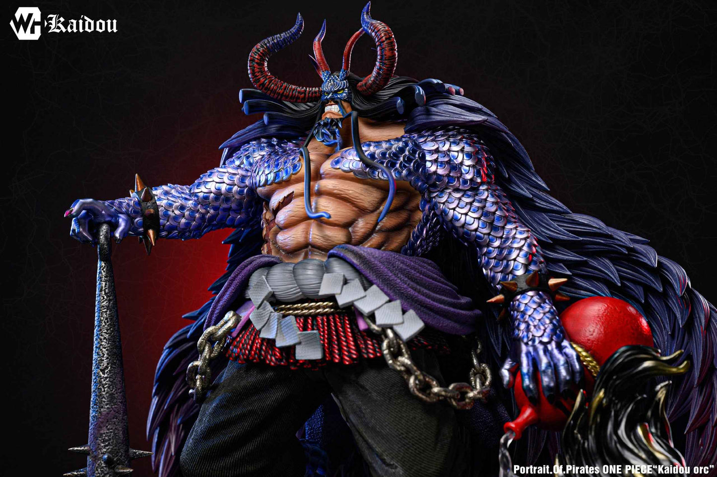 One Piece WH Studio Kaidou of the Beasts "Kaido" 2.0 Resin Statue - Santoryu Resins Collectors