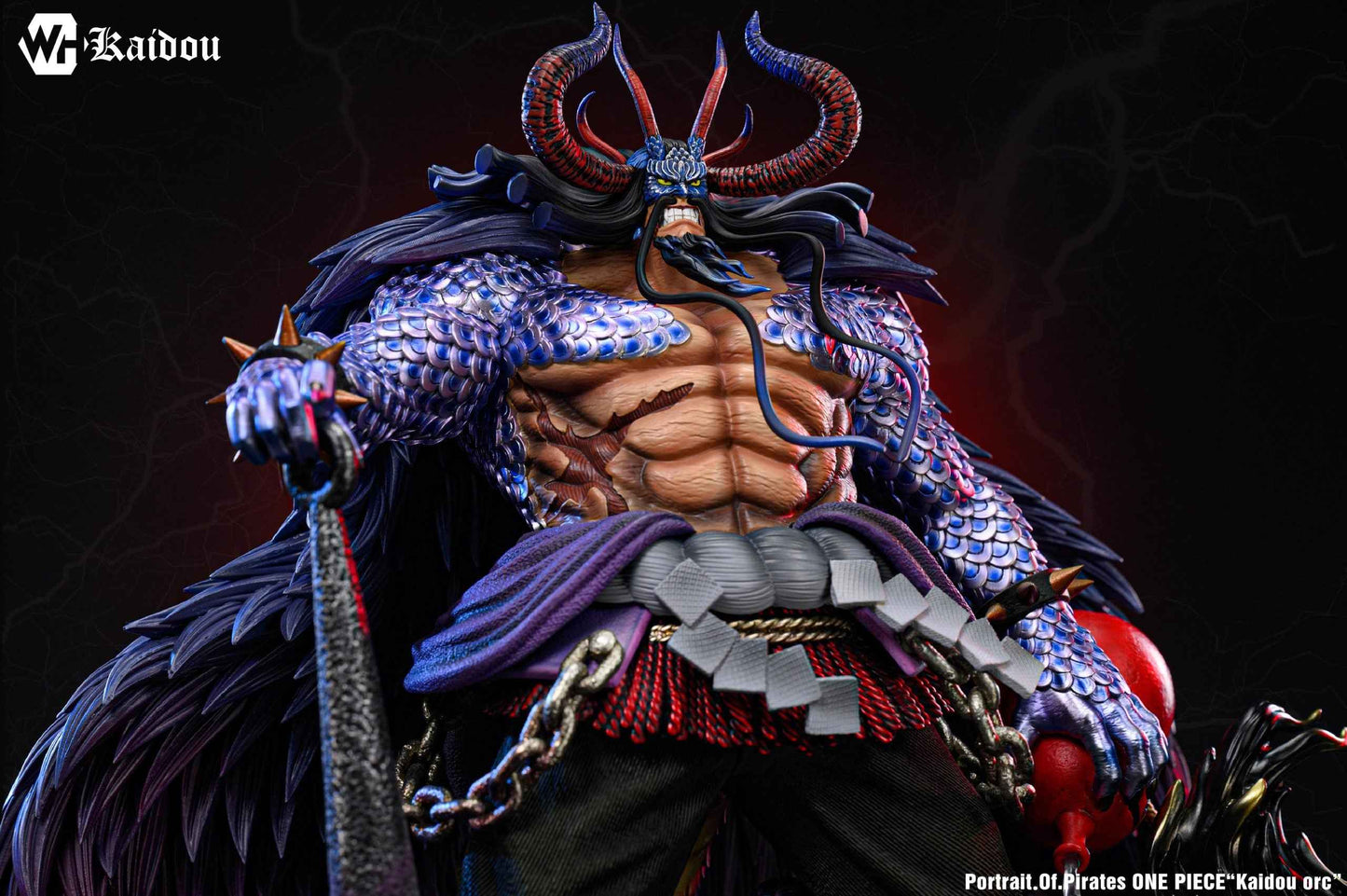 One Piece WH Studio Kaidou of the Beasts "Kaido" 2.0 Resin Statue - Santoryu Resins Collectors