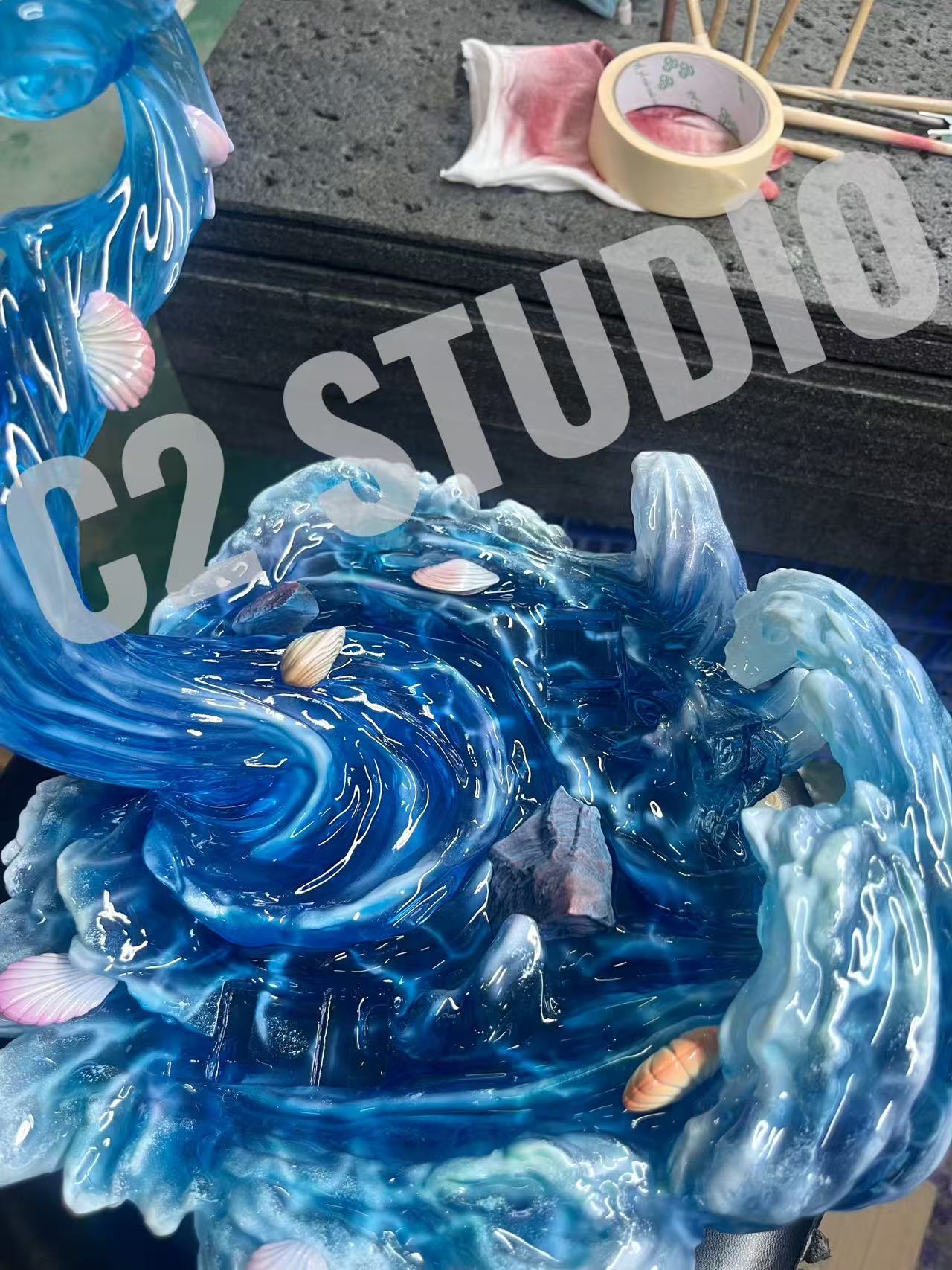 One Piece C2 Studio Jinbe Resin Statue - Santoryu Resins Collectors