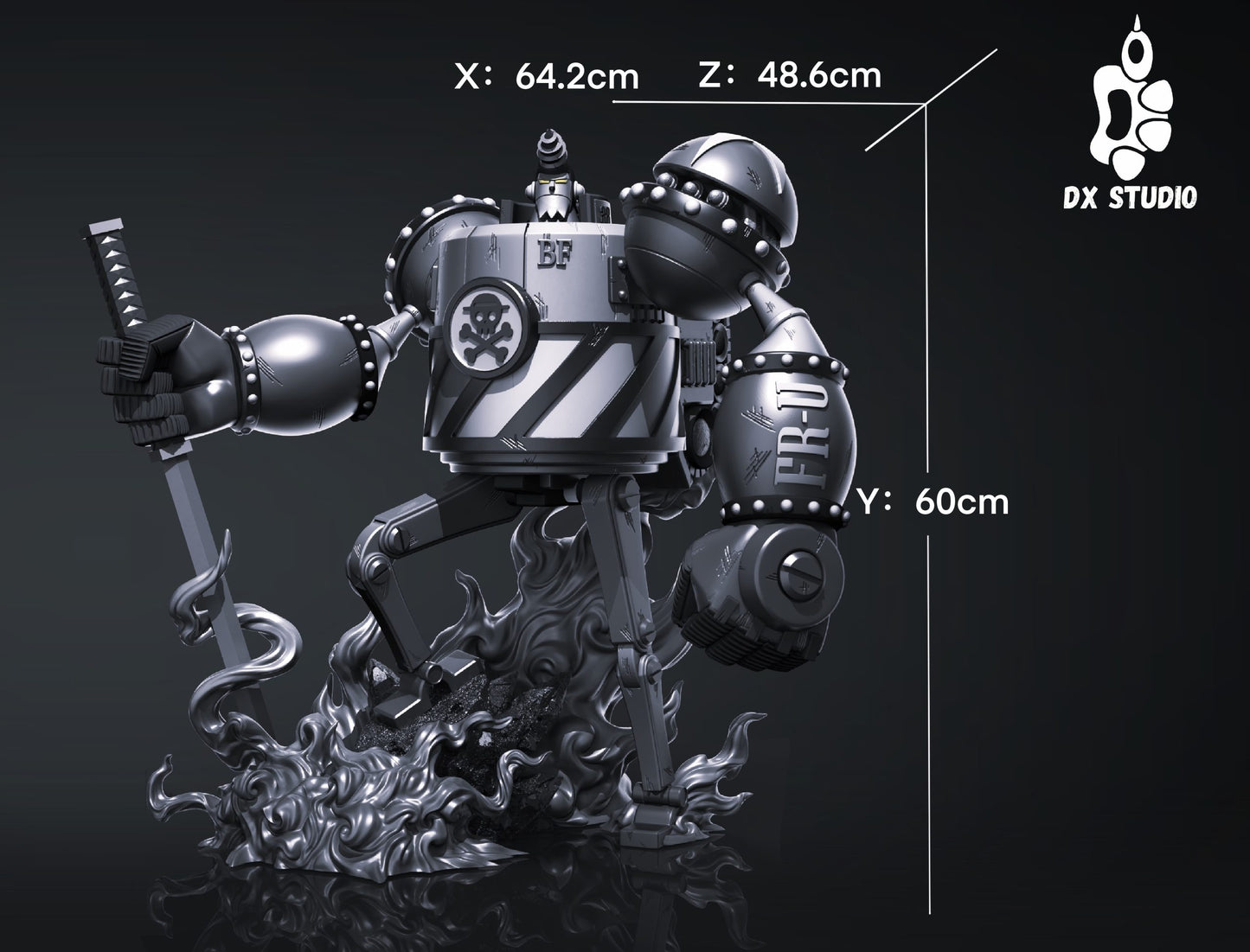 One Piece Dx Studio General Franky 2.0 Resin Statue
