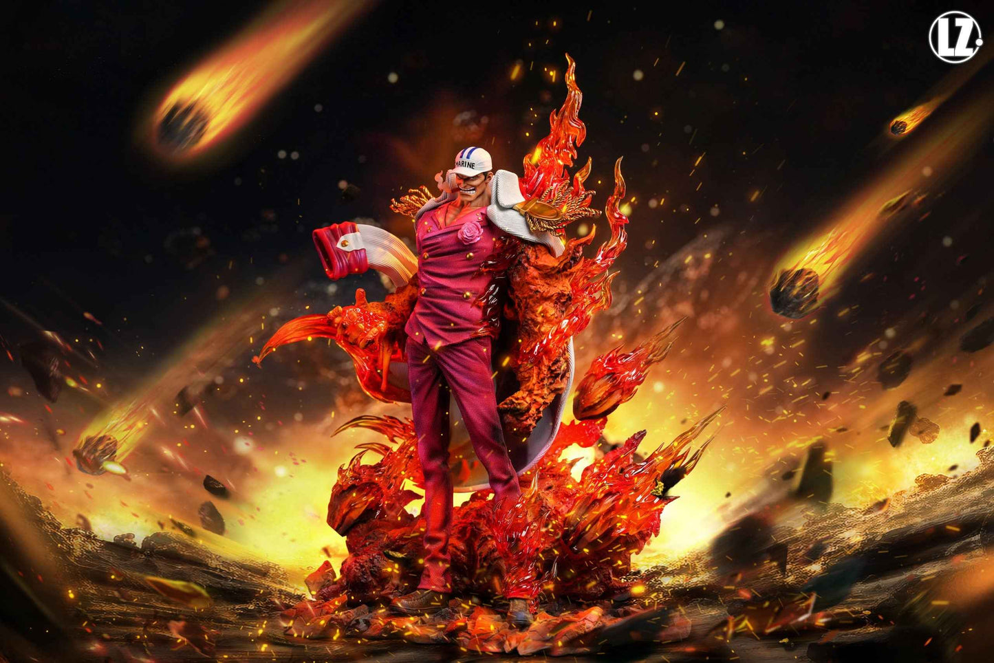 One Piece LZ Studio Akainu Sakazuki Resin Statue - Santoryu Resins Collectors