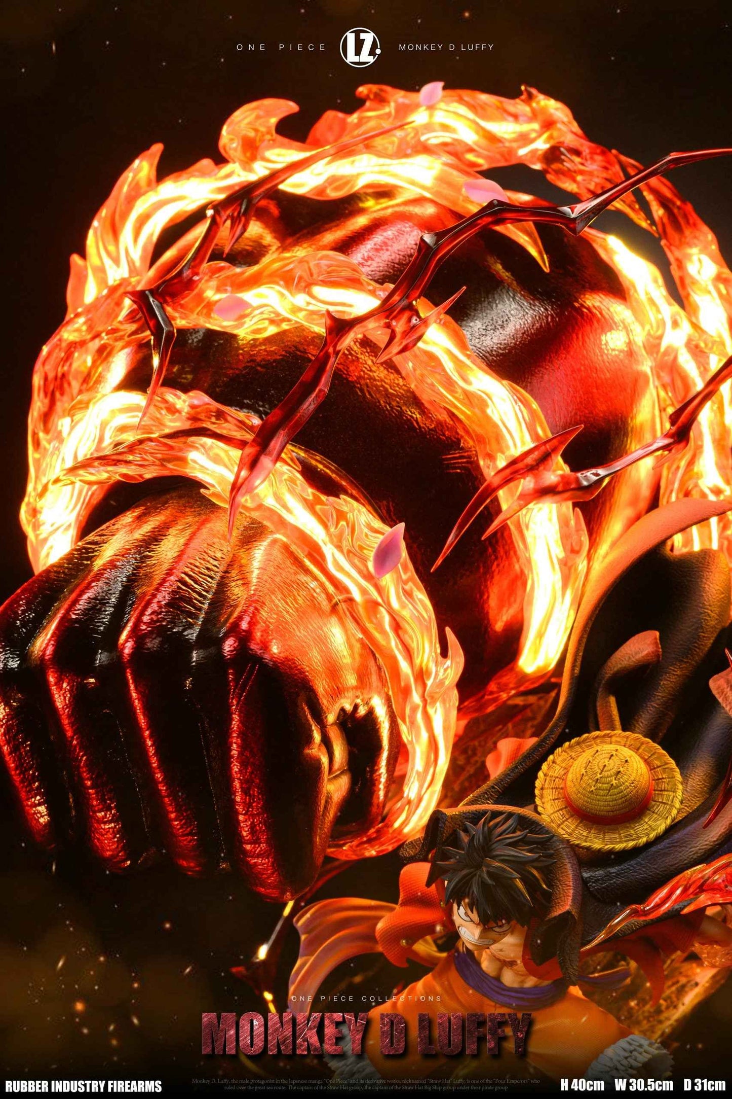 One Piece LZ Studio Gear Third Fire Fist Monkey D. Luffy Resin Statue