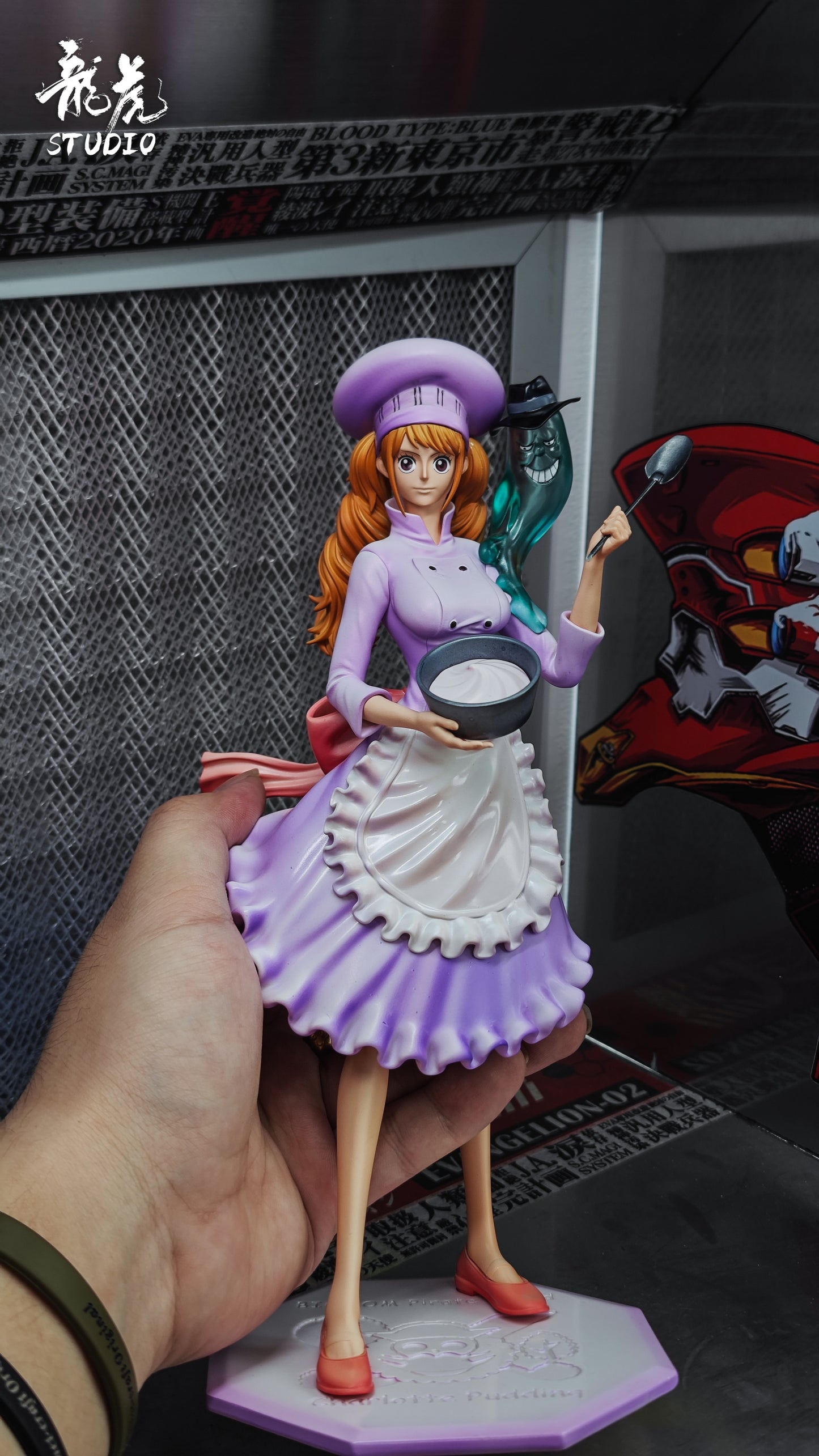 One Piece Long Hu Studio Charlotte Pudding Resin Statue