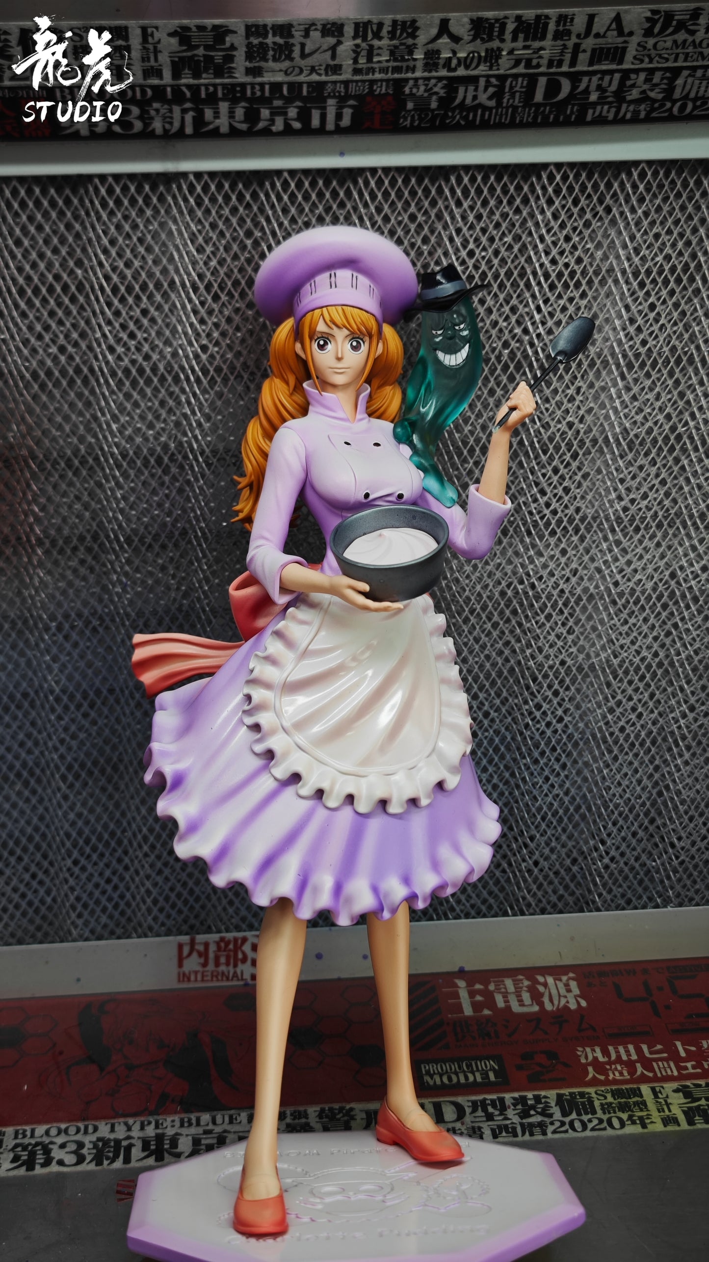 One Piece Long Hu Studio Charlotte Pudding Resin Statue