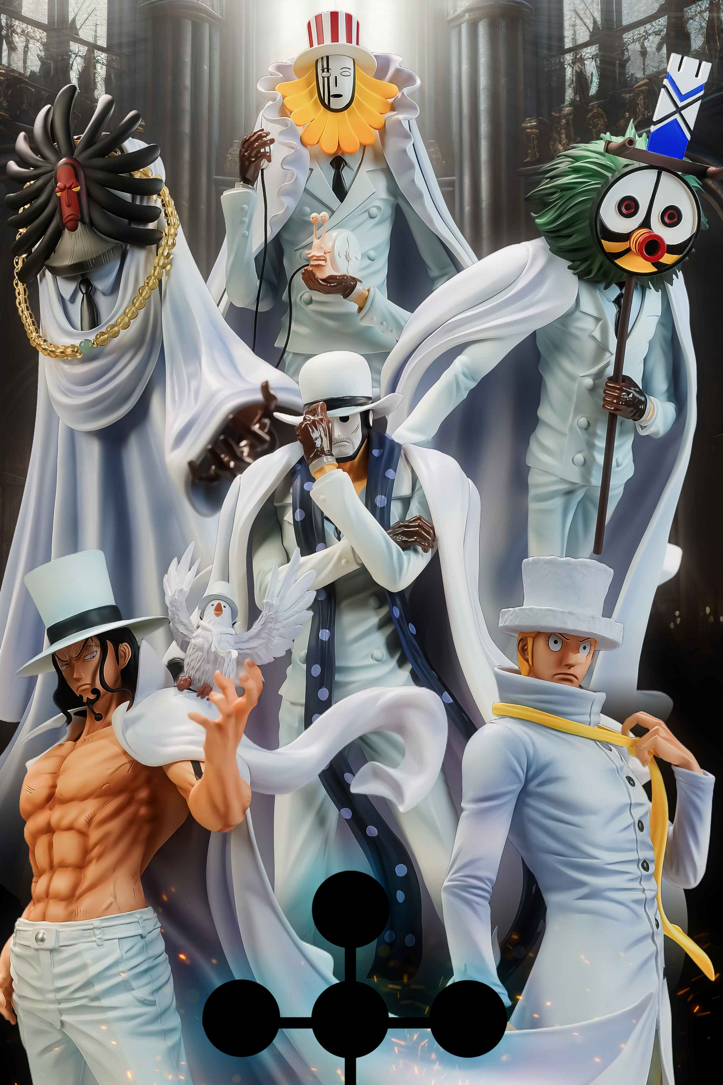 One Piece Long Hu Studio Kaku CP0 agent Resin Statue