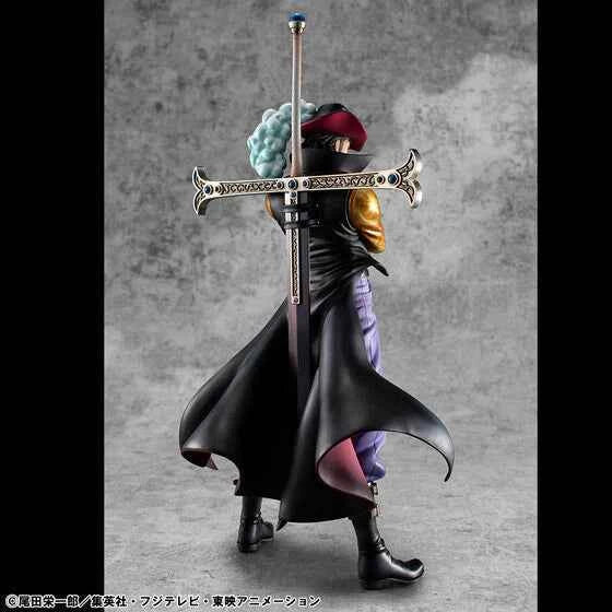 One Piece MegaHouse Dracule Mihawk Excellent Model Portrait Of Pirates DX 1/8 Ver. R Licensed PVC Figure