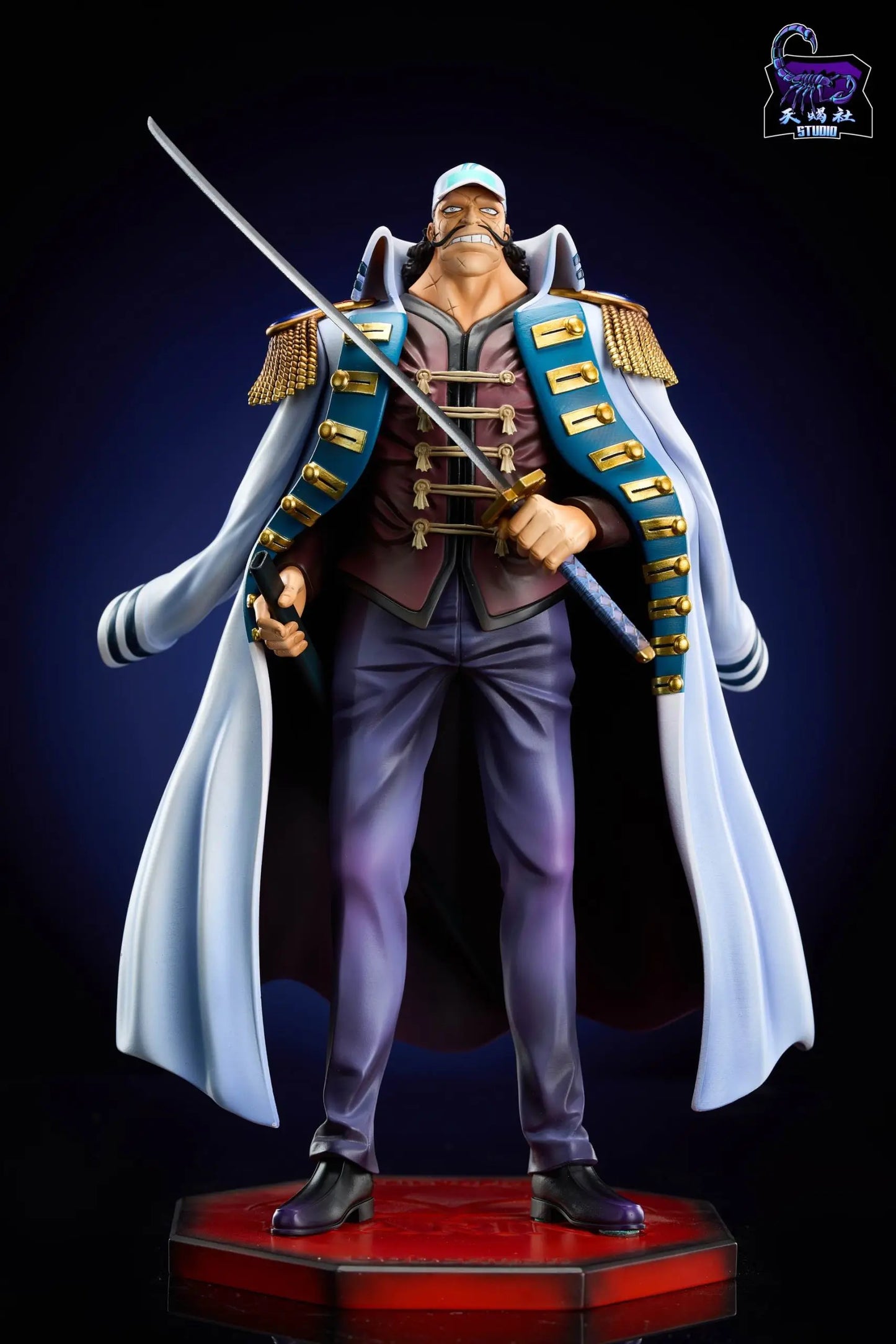 One Piece Tian Xie She Studio Vice Admiral Doberman Resin Statue