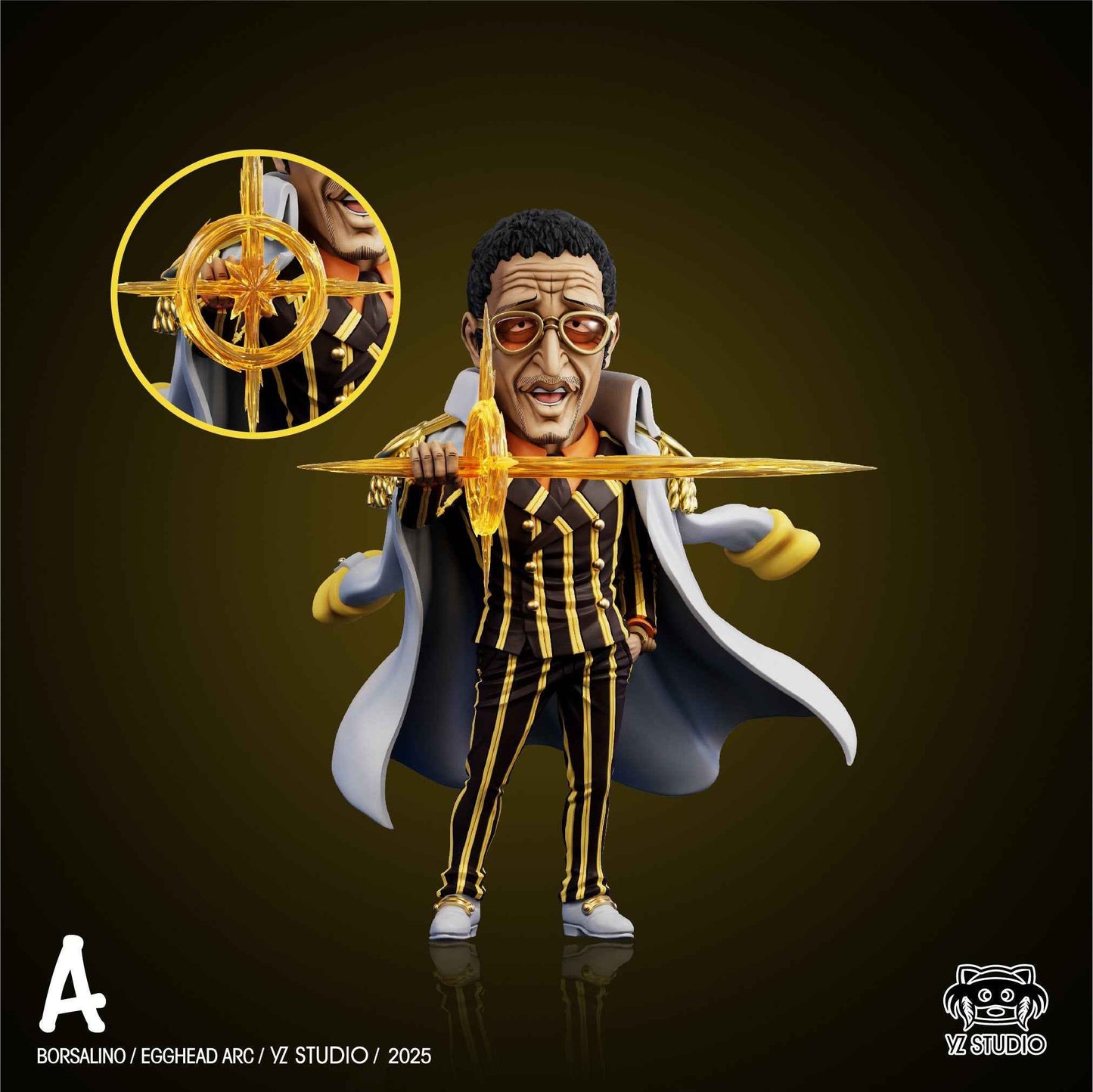 One Piece YZ Studio Borsalino Kizaru Egghead Arc WCF Scale Resin Statue - Santoryu Resins Collectors