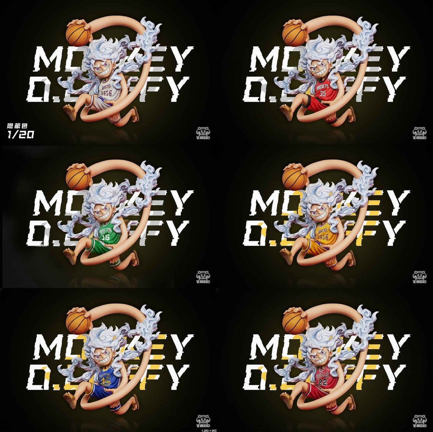 One Piece Yz Studio Dream Team: Nika Luffy WCF Scale Resin Statue