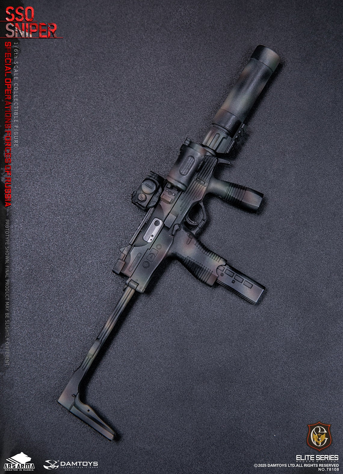 Original Design DAMTOYS Russian Federation SSO Special Forces Sniper Item No. 78108 Licensed Action Figure