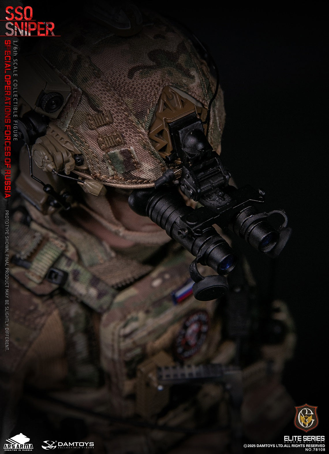 Original Design DAMTOYS Russian Federation SSO Special Forces Sniper Item No. 78108 Licensed Action Figure