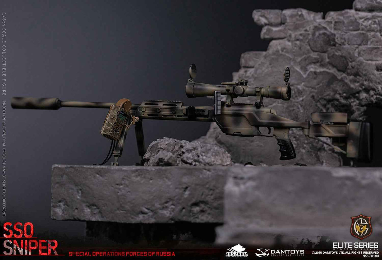 Original Design DAMTOYS Russian Federation SSO Special Forces Sniper Item No. 78108 Licensed Action Figure