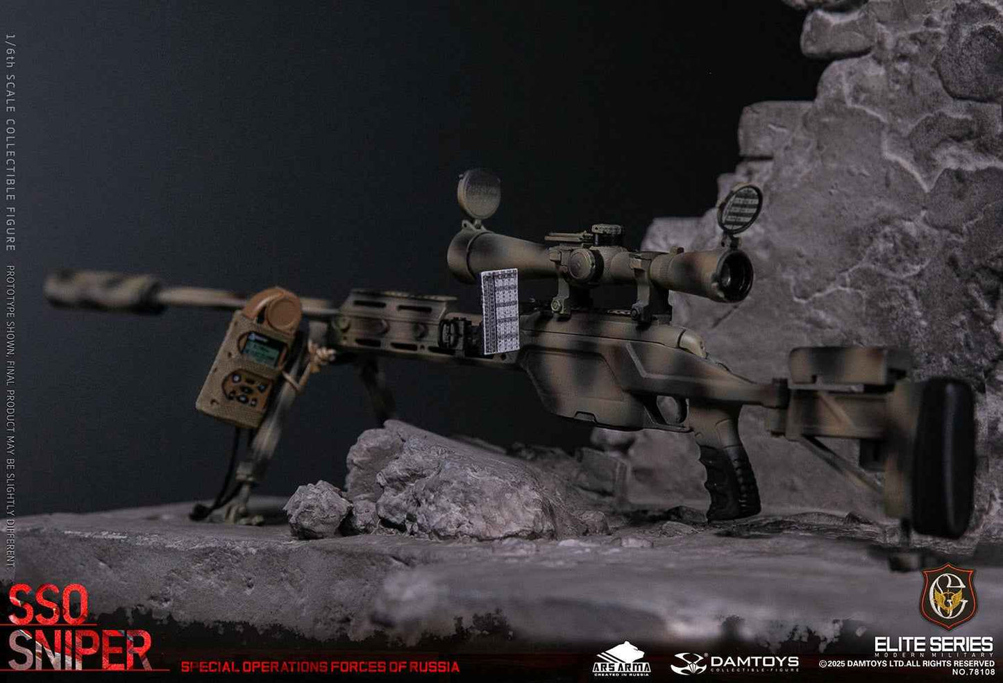 Original Design DAMTOYS Russian Federation SSO Special Forces Sniper Item No. 78108 Licensed Action Figure