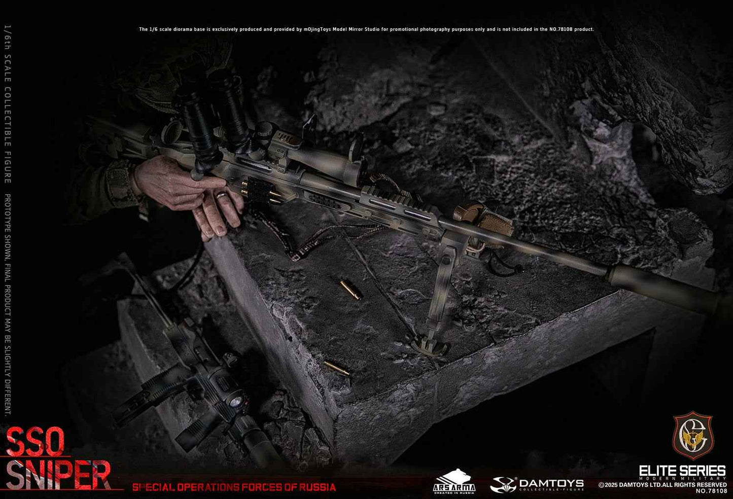 Original Design DAMTOYS Russian Federation SSO Special Forces Sniper Item No. 78108 Licensed Action Figure