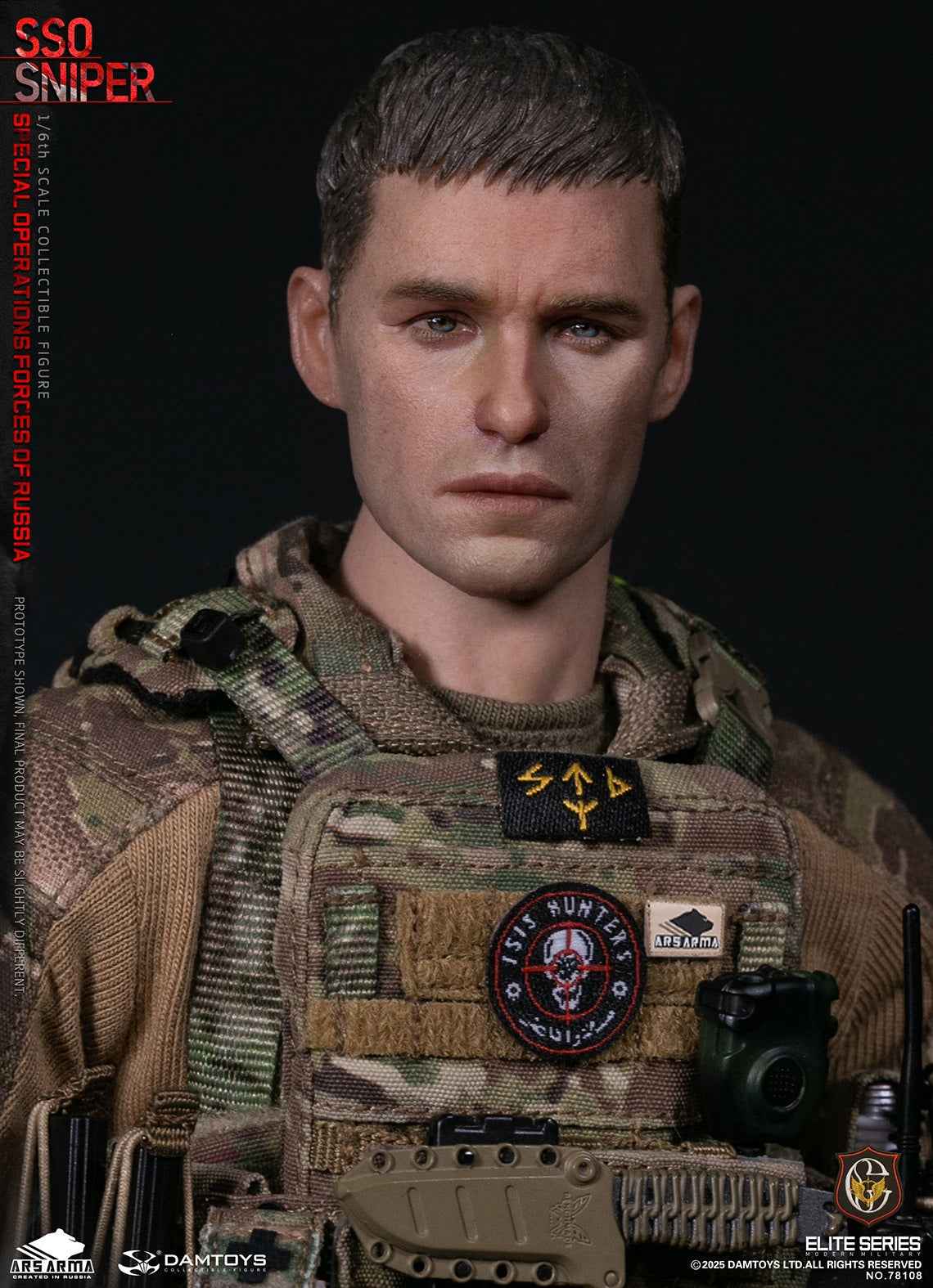 Original Design DAMTOYS Russian Federation SSO Special Forces Sniper Item No. 78108 Licensed Action Figure
