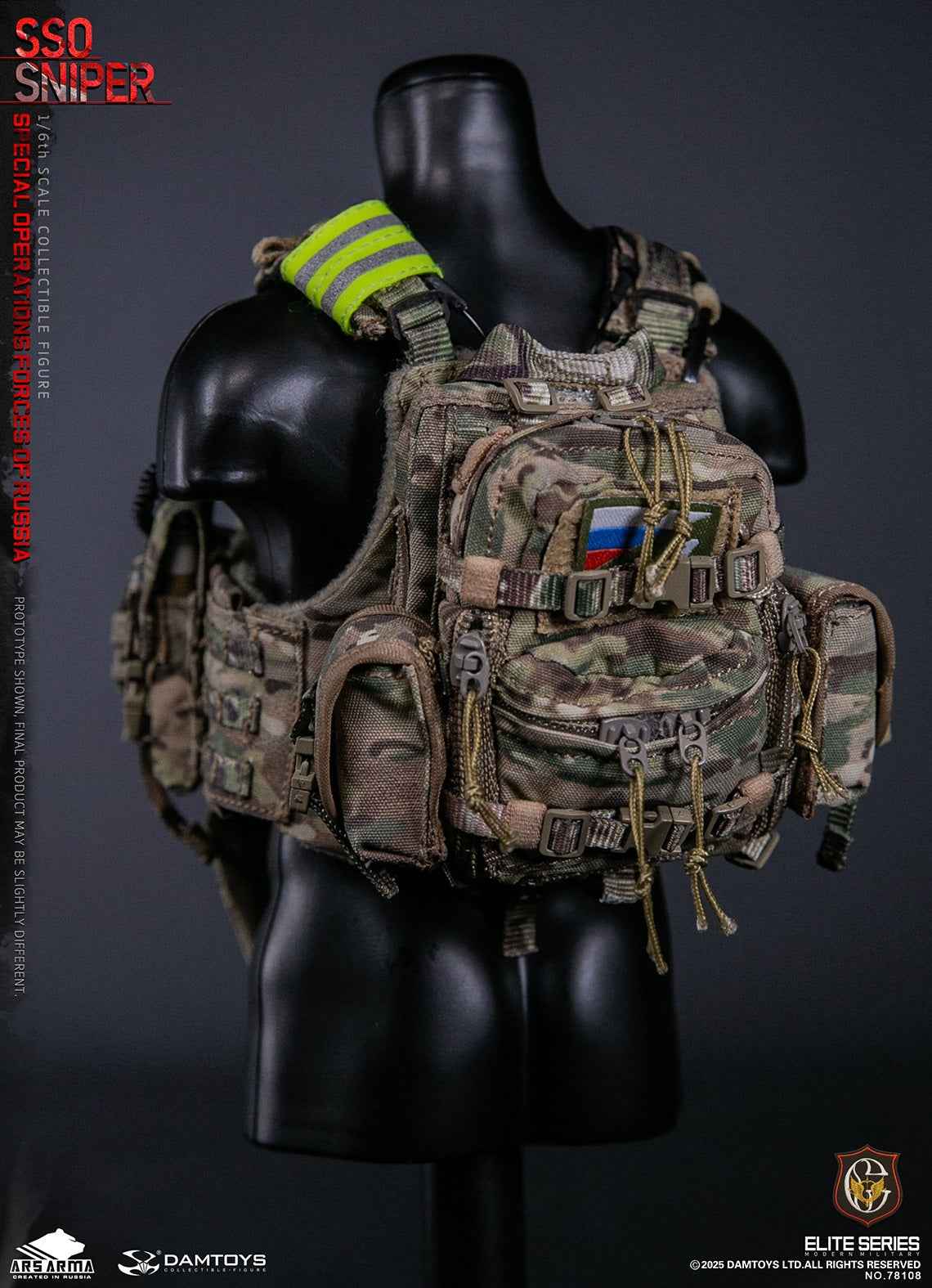 Original Design DAMTOYS Russian Federation SSO Special Forces Sniper Item No. 78108 Licensed Action Figure